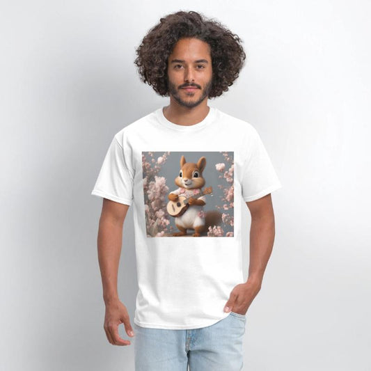 Aesthetic Cottagecore Floral Cute Squirrel Playing