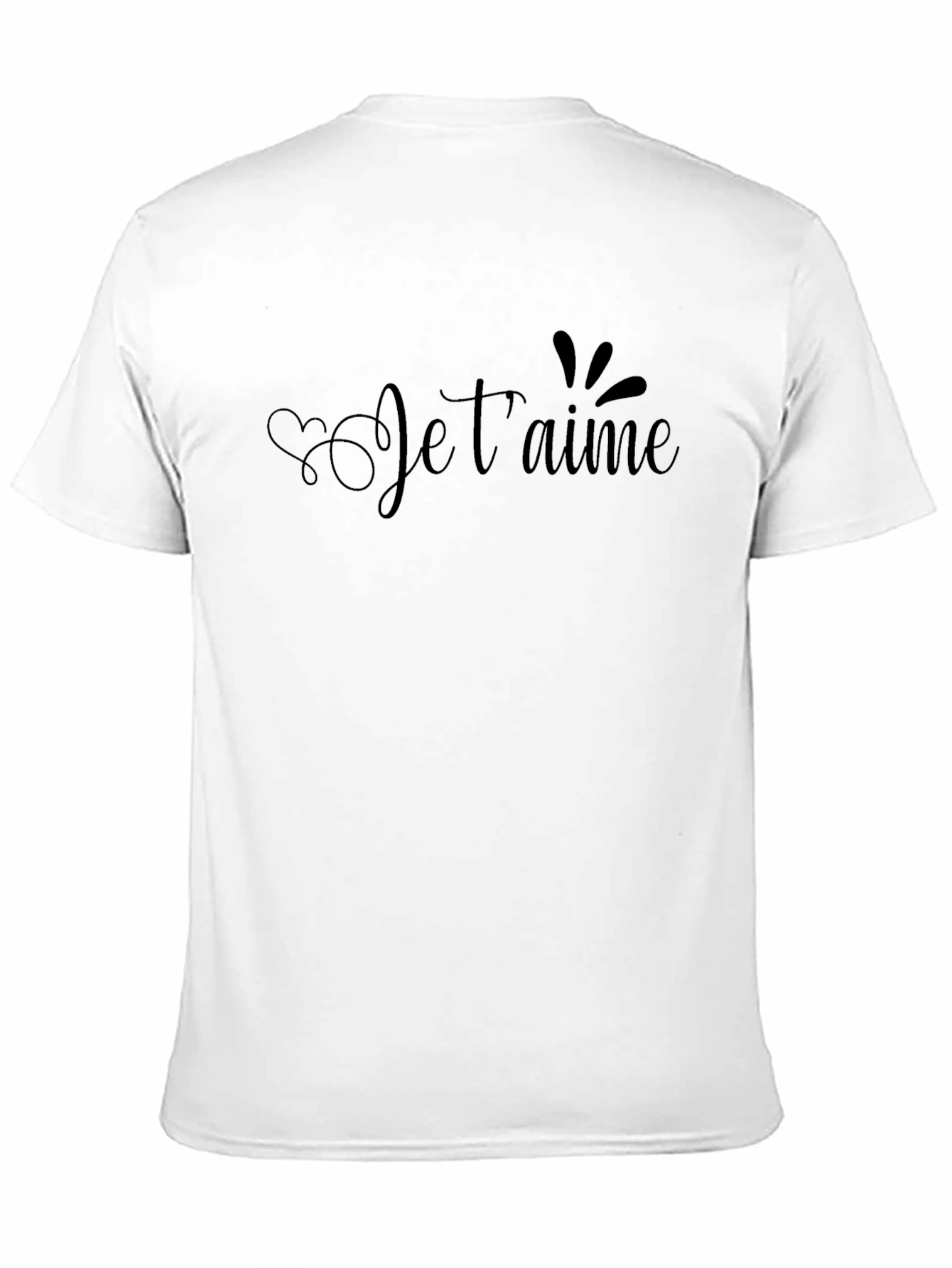 Je Taime Graphic Tee - Stylish Black Cotton T-Shirt