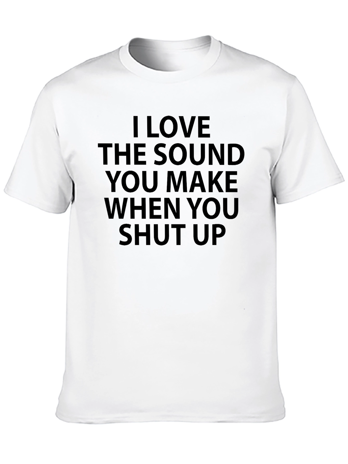 I Love The Sound You Make Black Graphic Tee