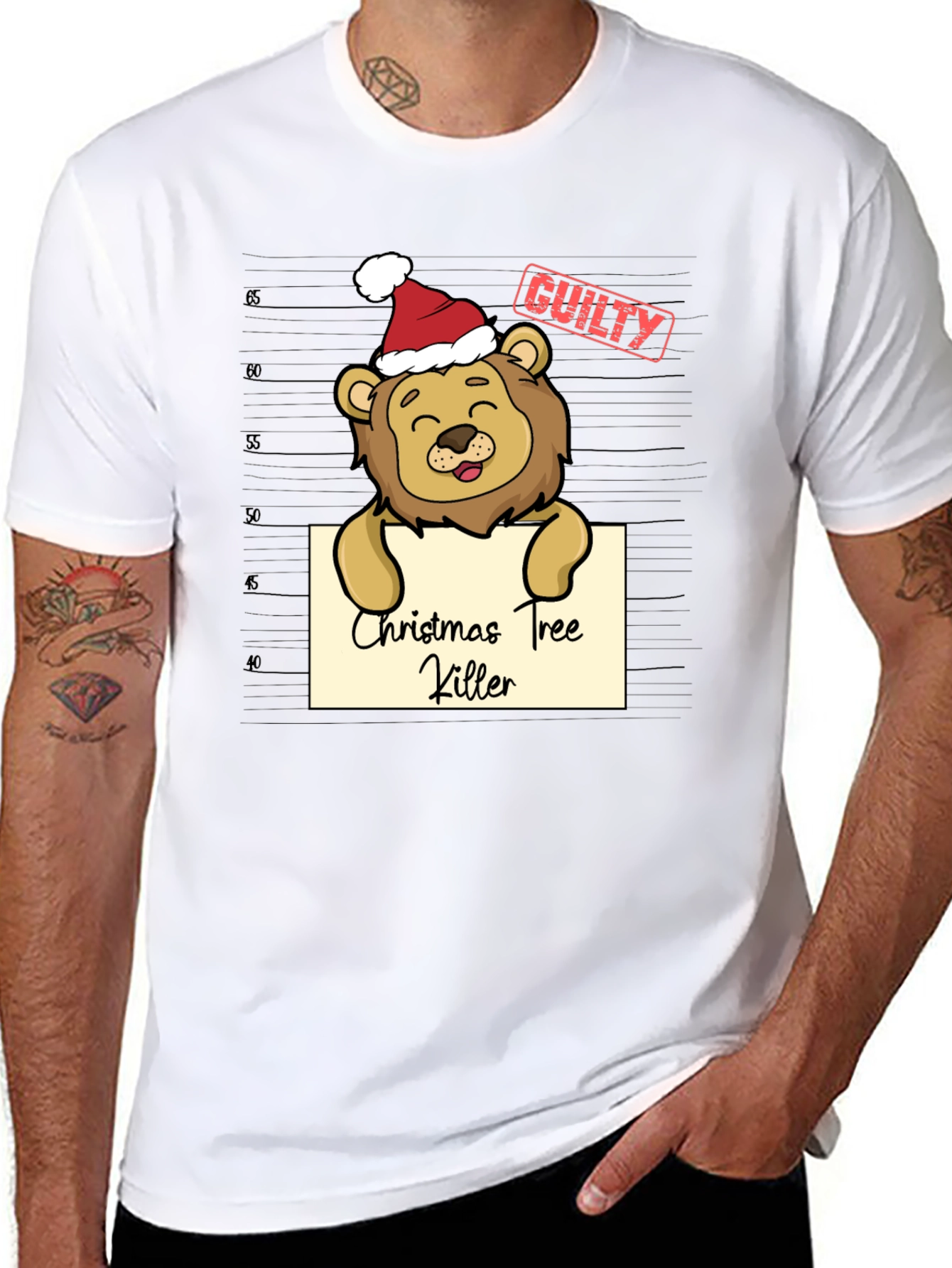 Christmas Tree Killer Mugshot T-Shirt
