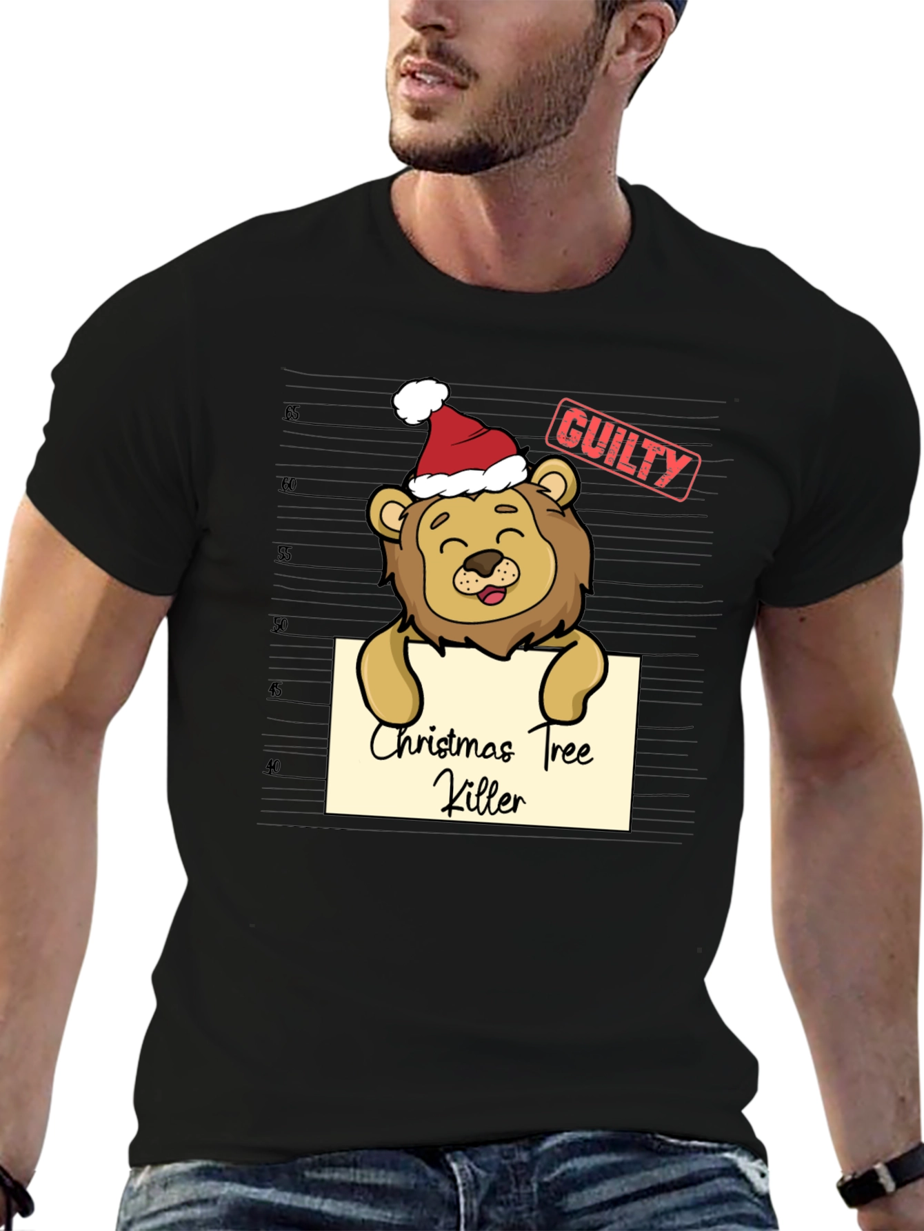 Christmas Tree Killer Mugshot T-Shirt