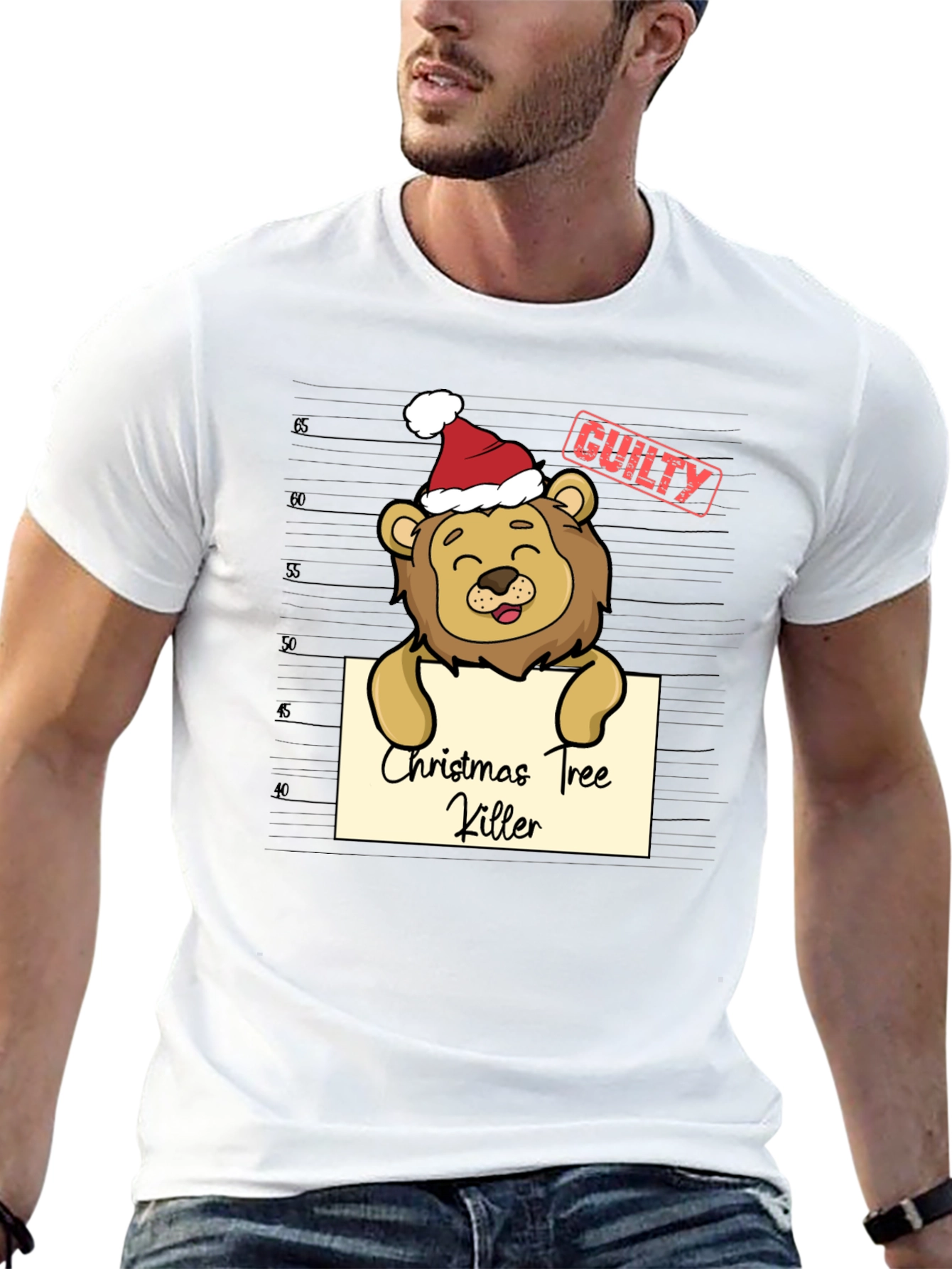 Christmas Tree Killer Mugshot T-Shirt