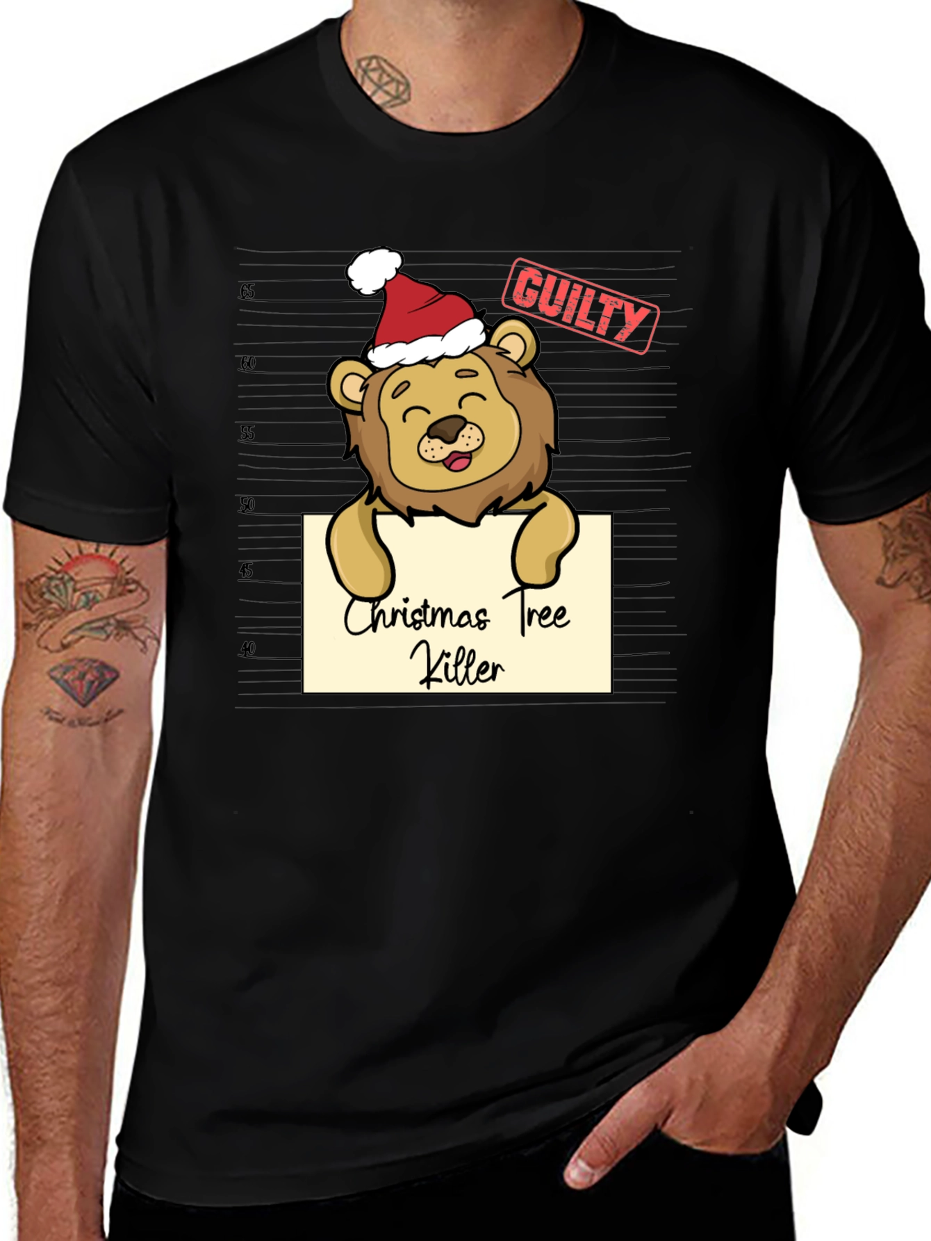 Christmas Tree Killer Mugshot T-Shirt