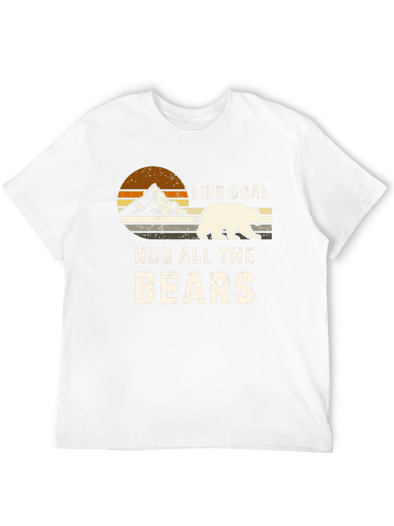 Life Goal Hug All The Bears Graphic Tee