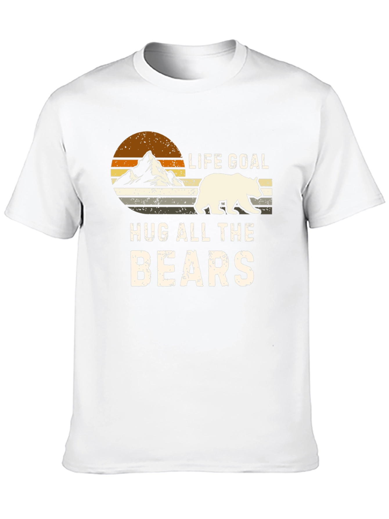 Life Goal Hug All The Bears Graphic Tee