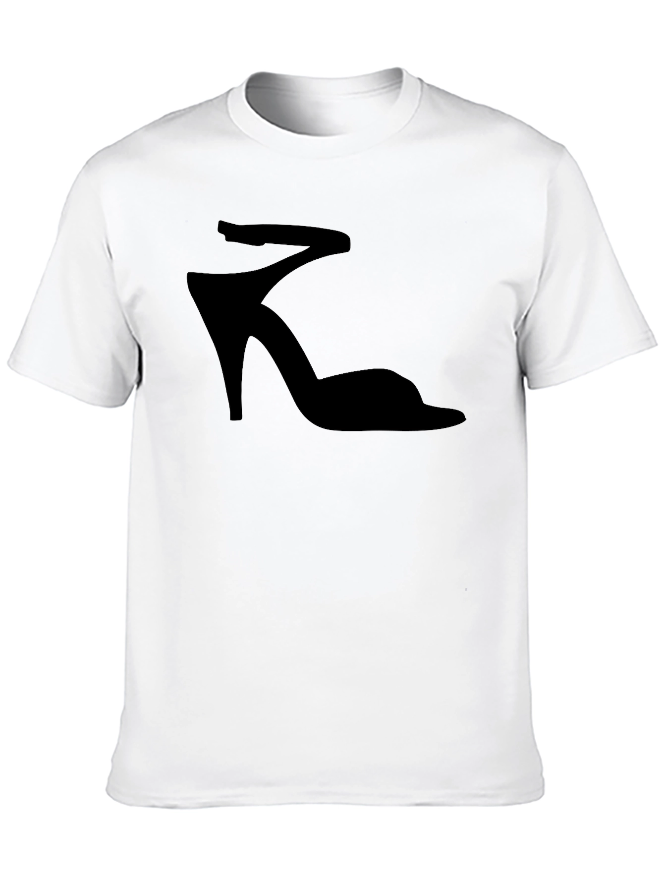 High Heel Shoe Graphic Tee - Fashionable Black T-Shirt