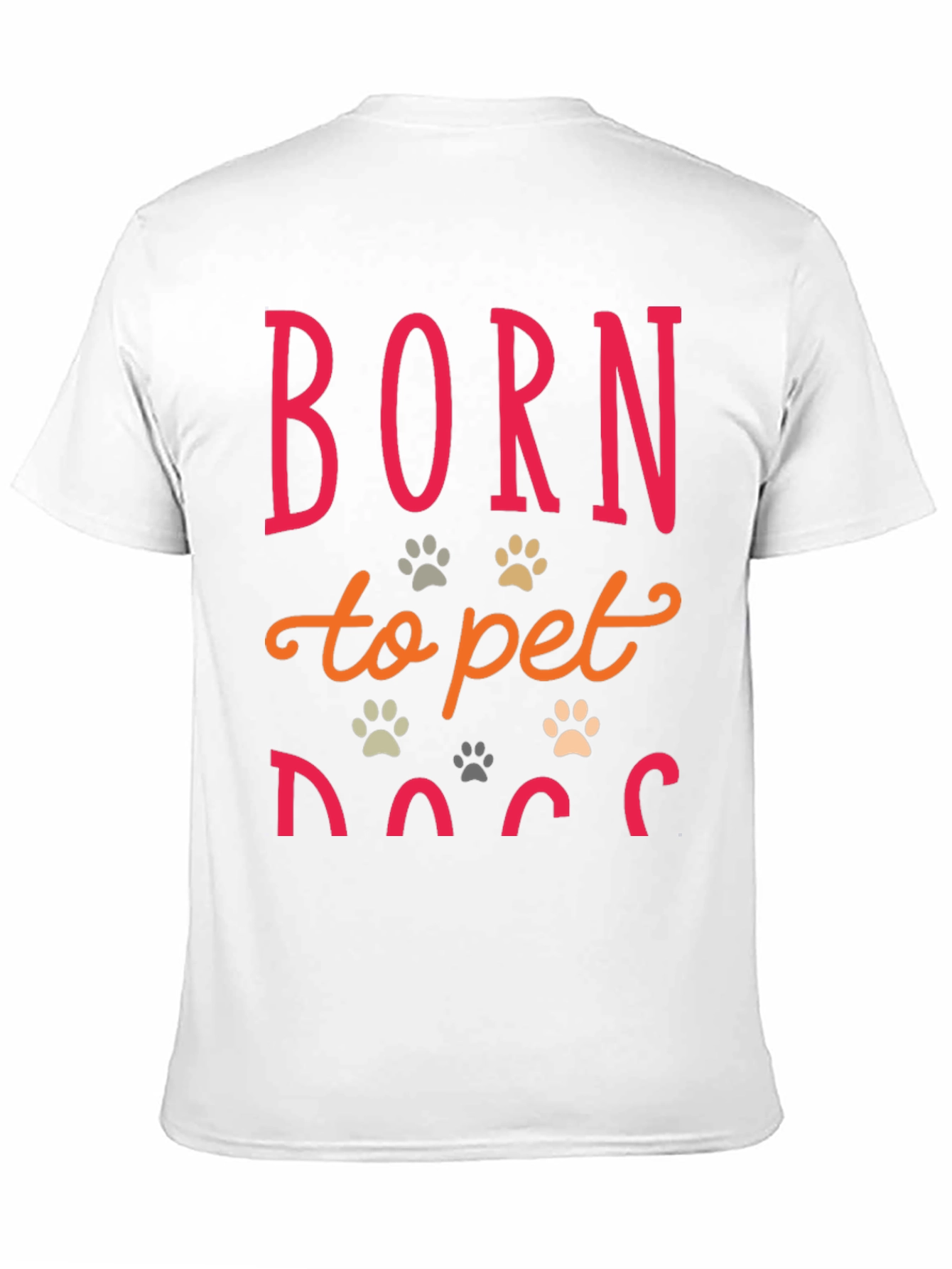 Born to Pet Dogs Graphic T-Shirt