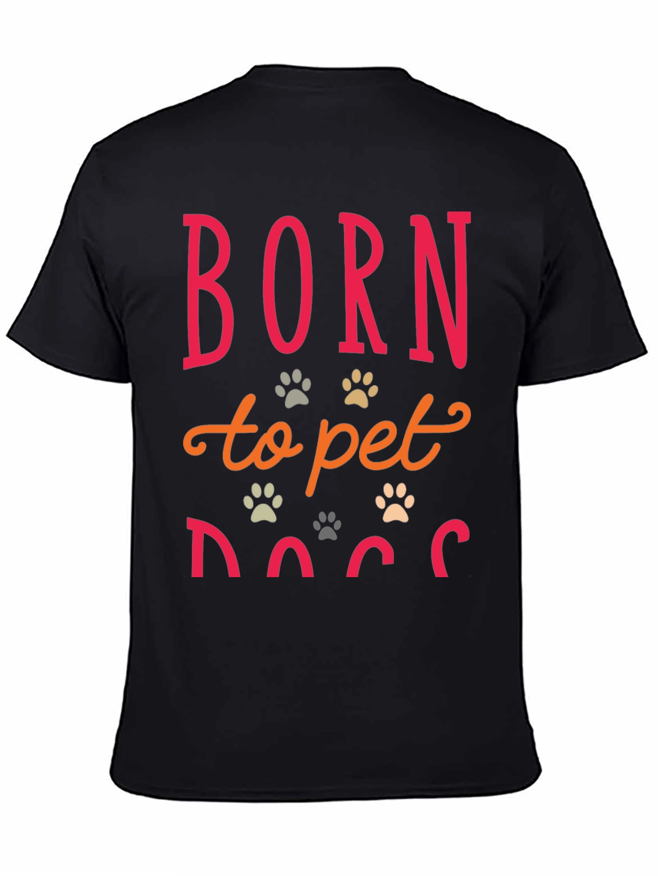 Born to Pet Dogs Graphic T-Shirt