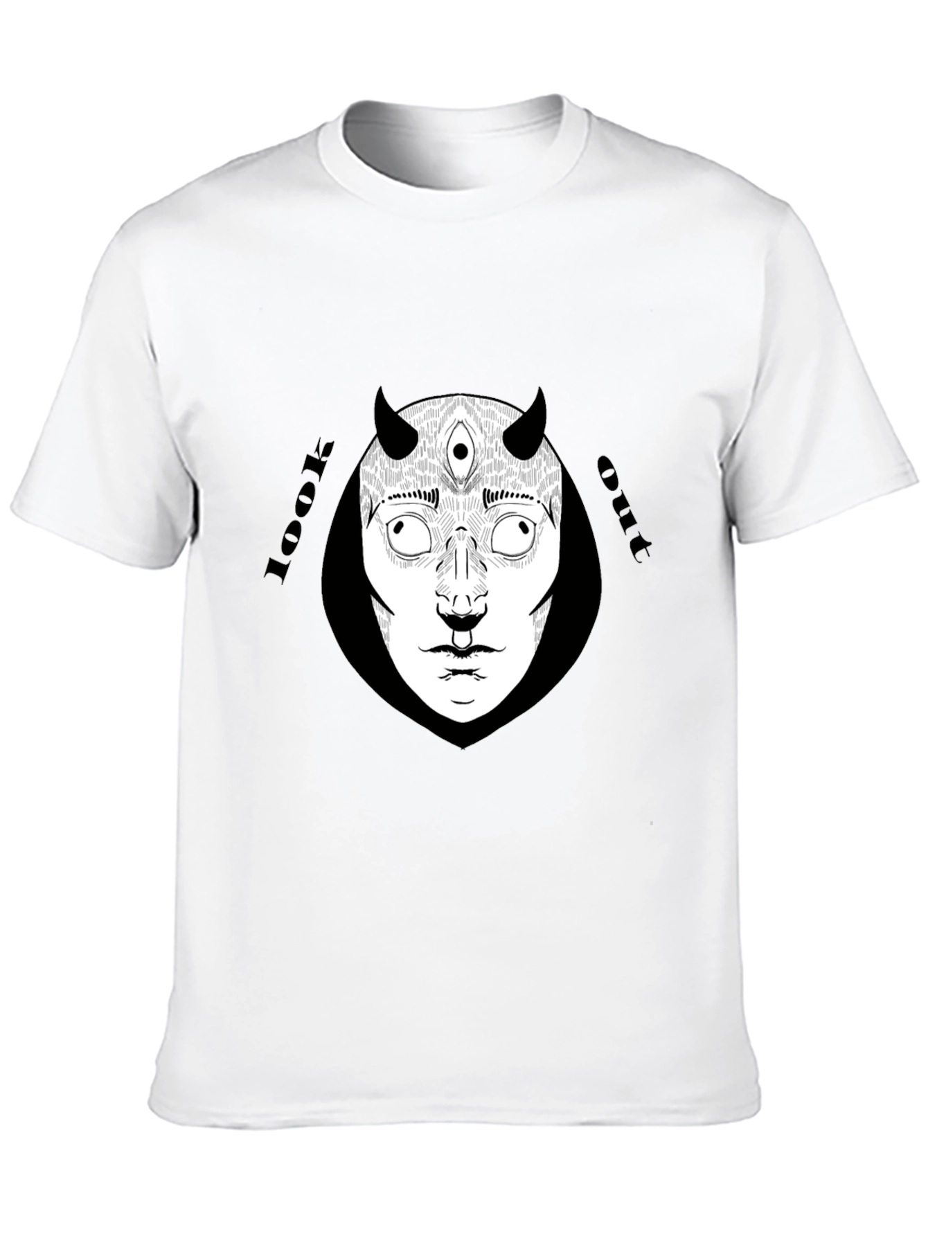 Look Out Graphic Tee - Black Unisex T-Shirt