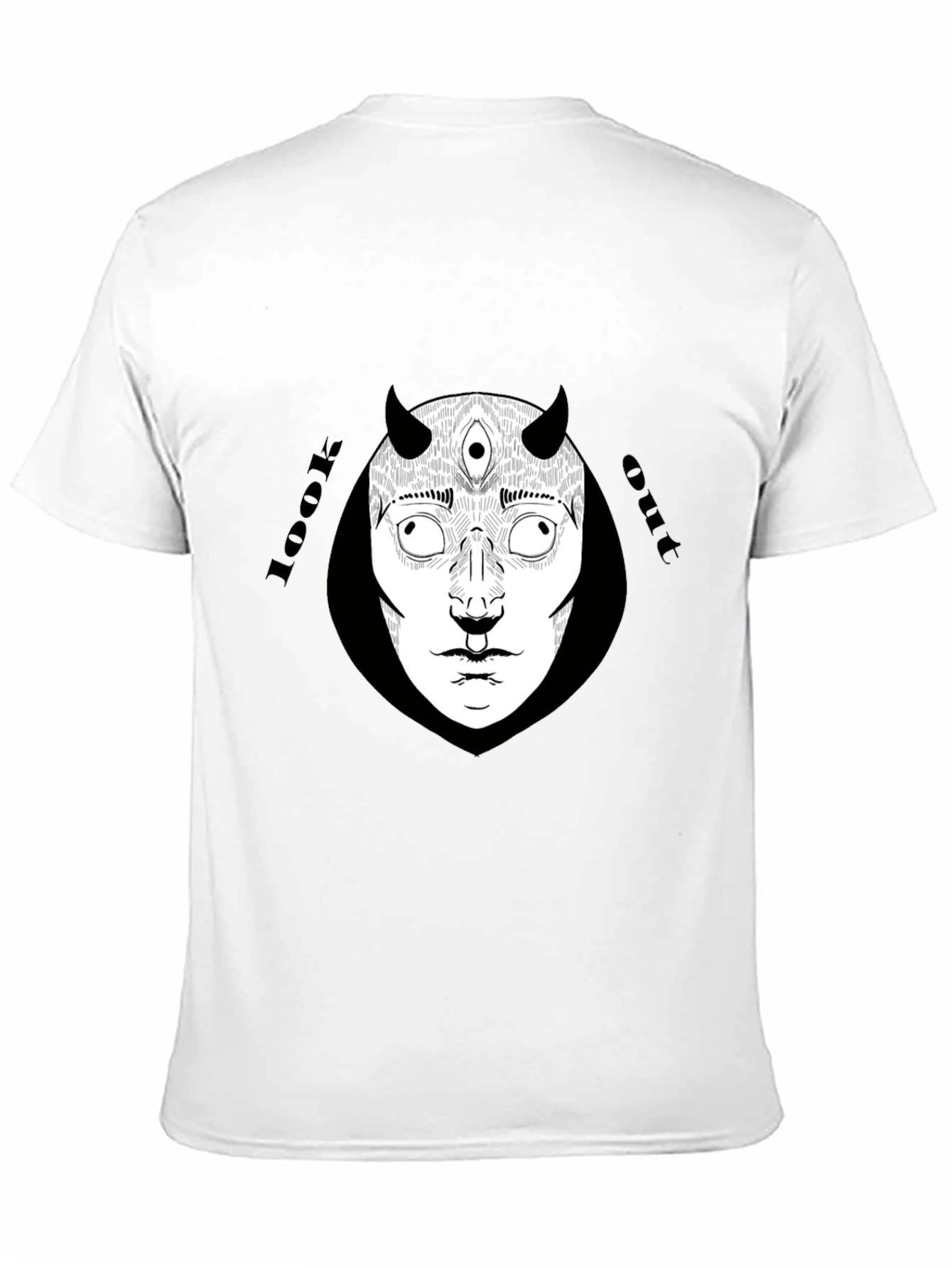 Look Out Graphic Tee - Black Unisex T-Shirt