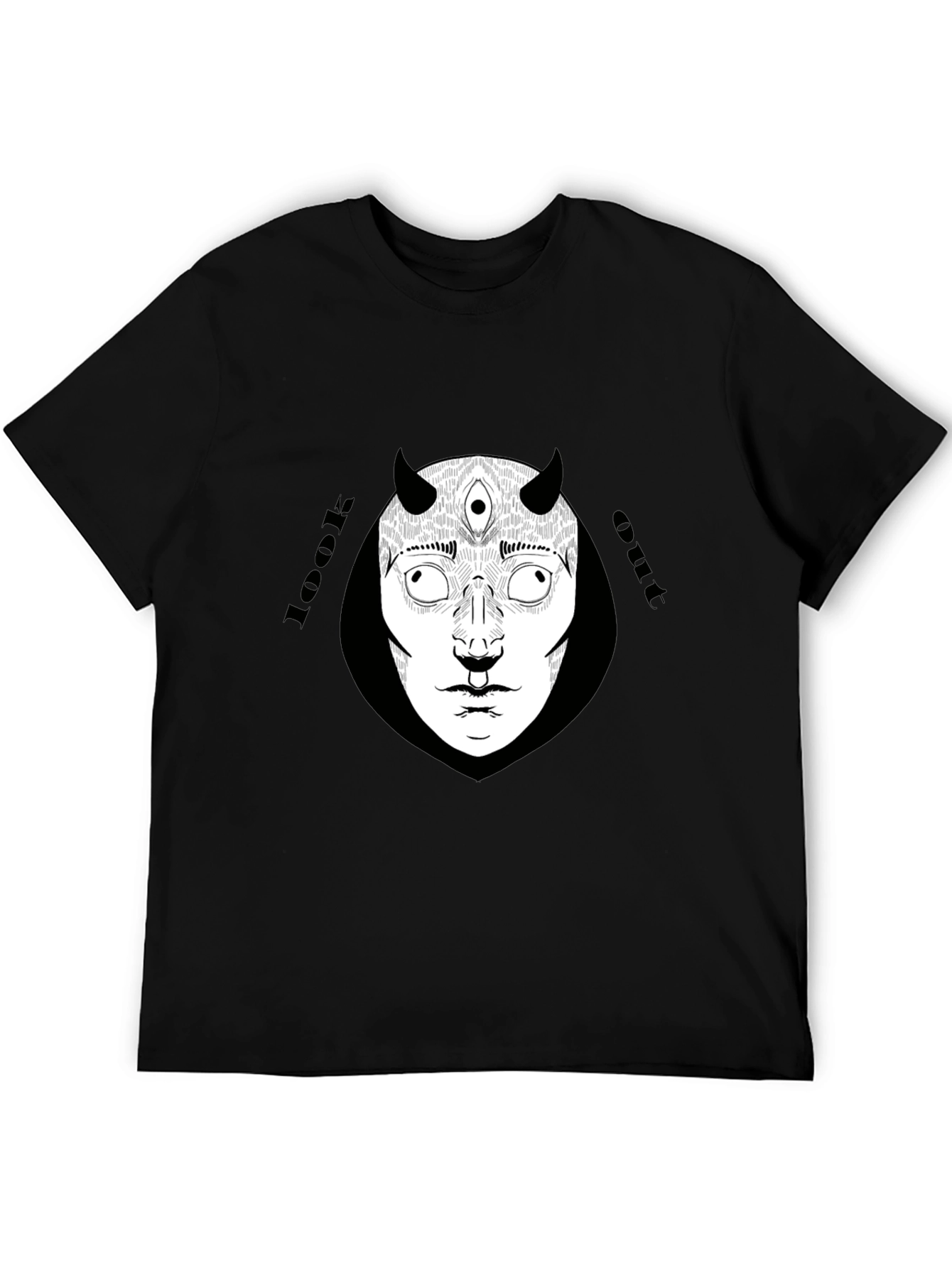 Look Out Graphic Tee - Black Unisex T-Shirt