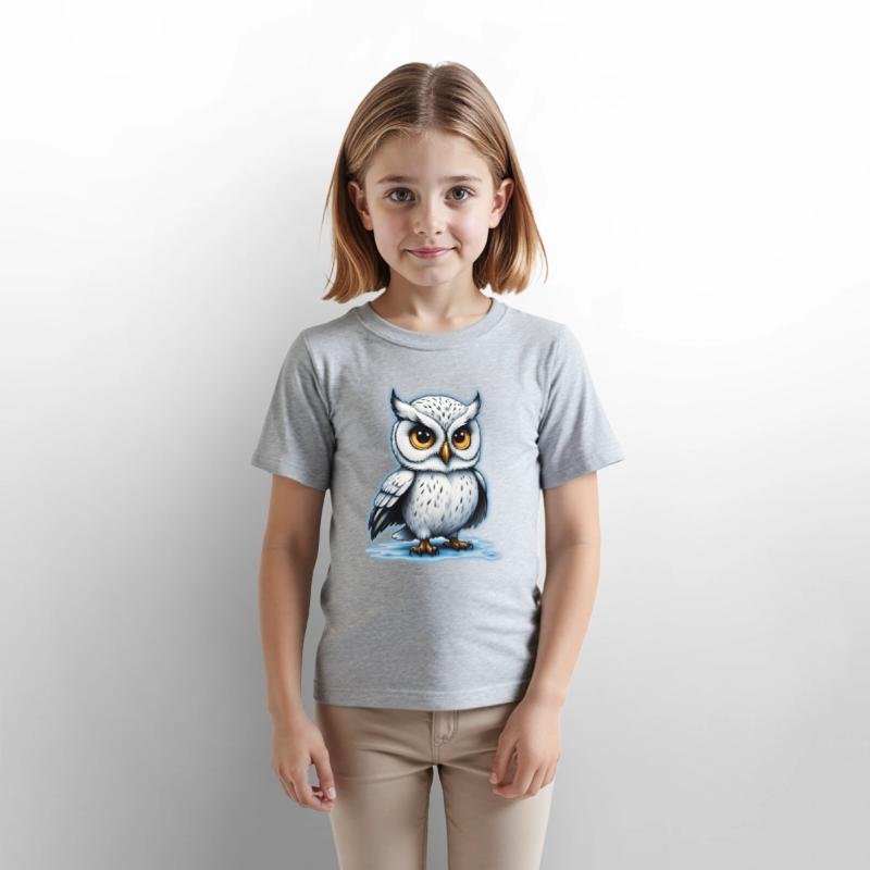 AI Airbrushed White Owl Cartoon