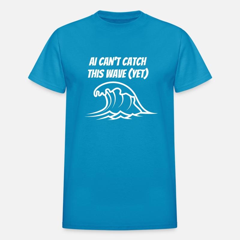 AI Can t Catch This Wave funny Surfer T Shirt