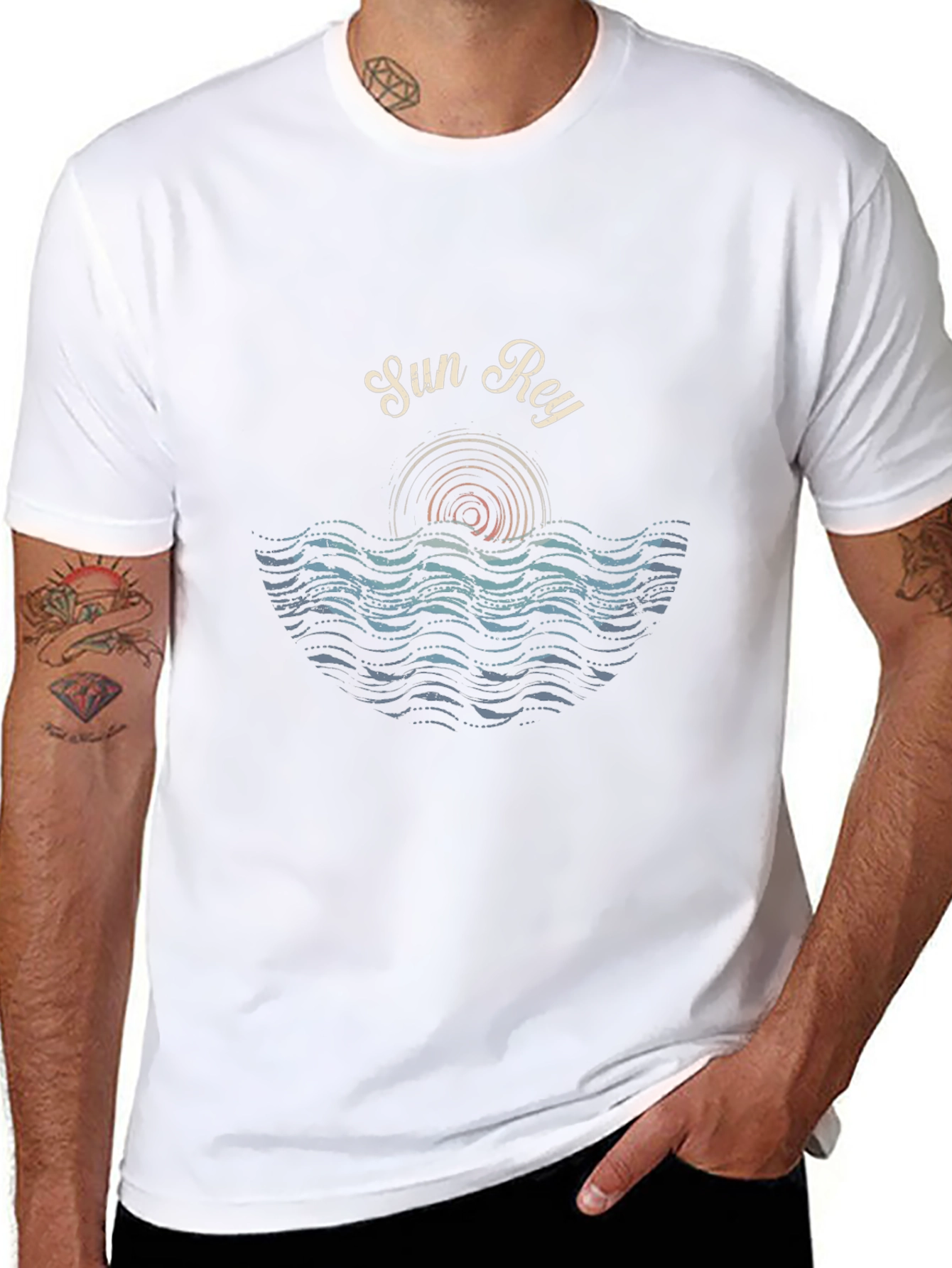 Sun Ray Graphic Tee - Coastal Vibe