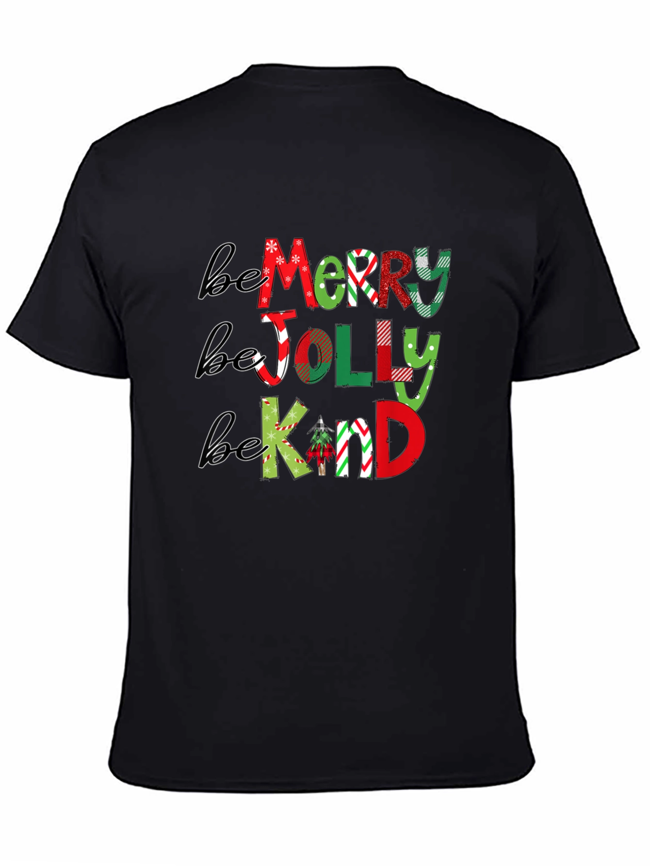 Be Merry Jolly Kind Christmas T-Shirt