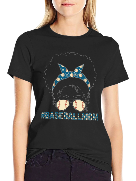 Baseball Mom Graphic T-Shirt