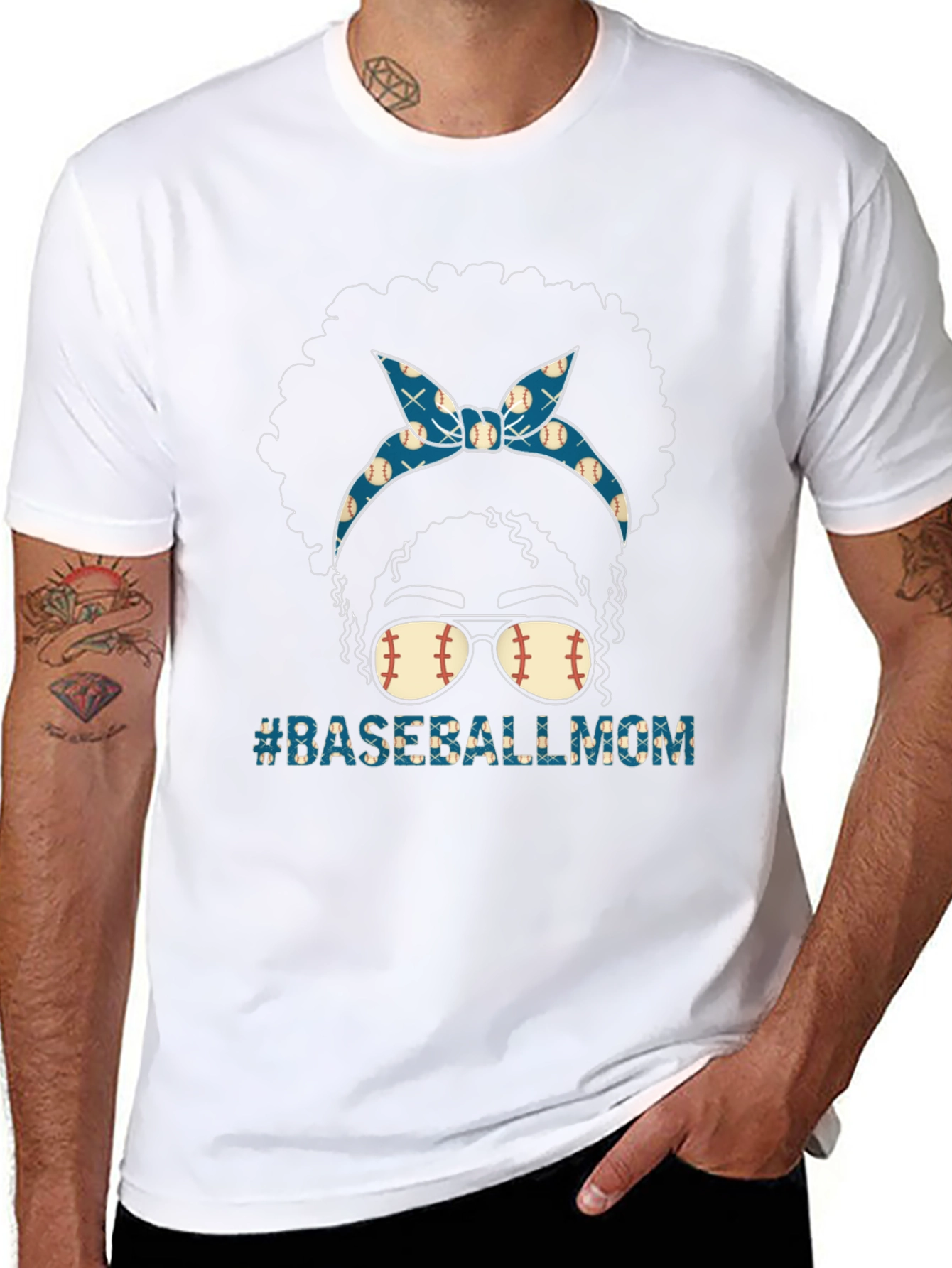 Baseball Mom Graphic T-Shirt