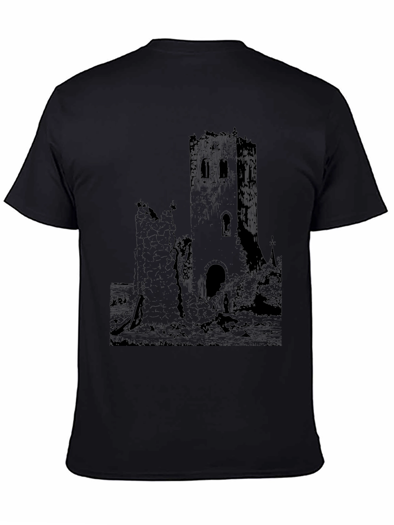 Distressed Castle Graphic Tee
