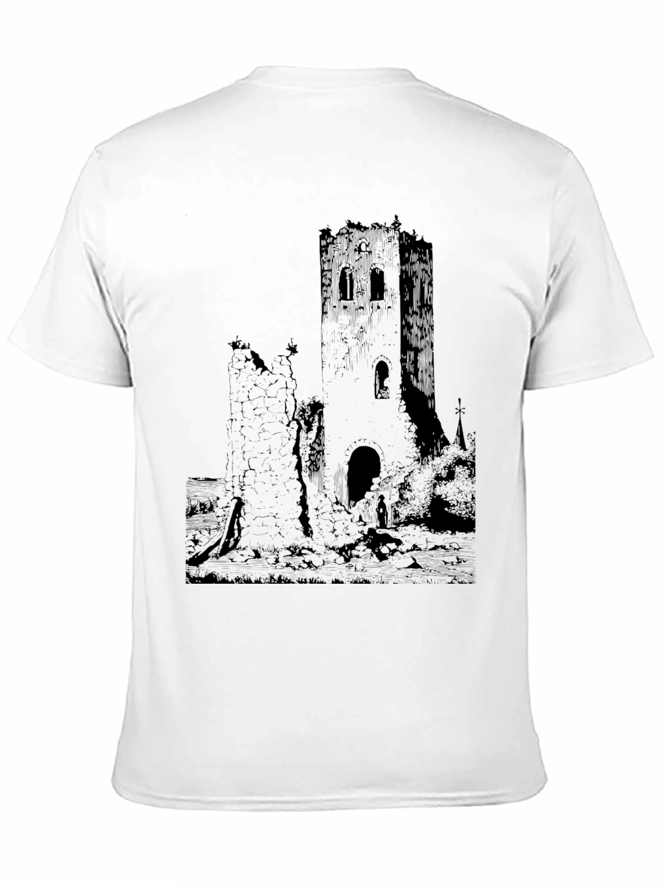 Distressed Castle Graphic Tee