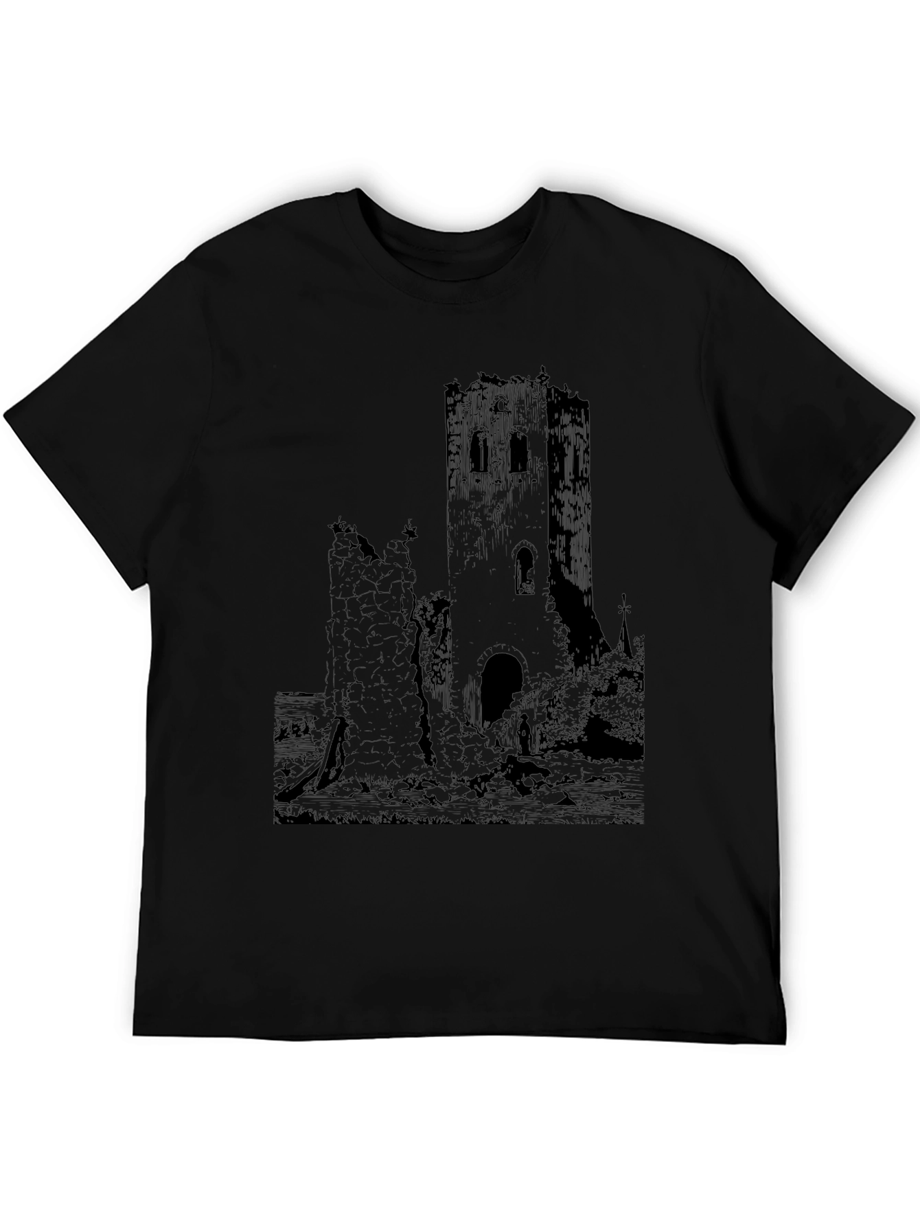 Distressed Castle Graphic Tee