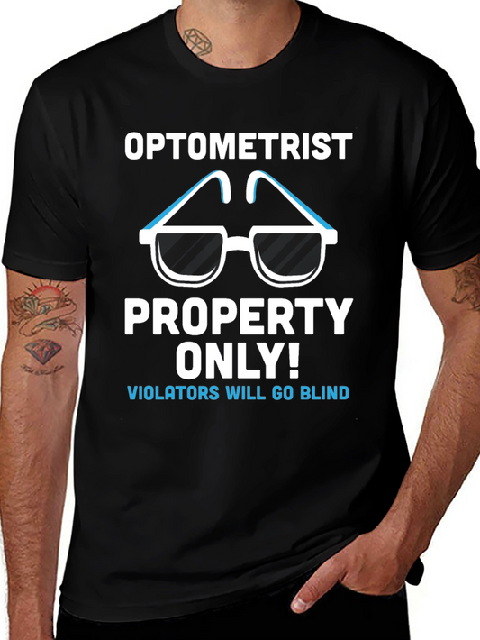 Optometrist Property T-Shirt Funny Eye Doctor Tee
