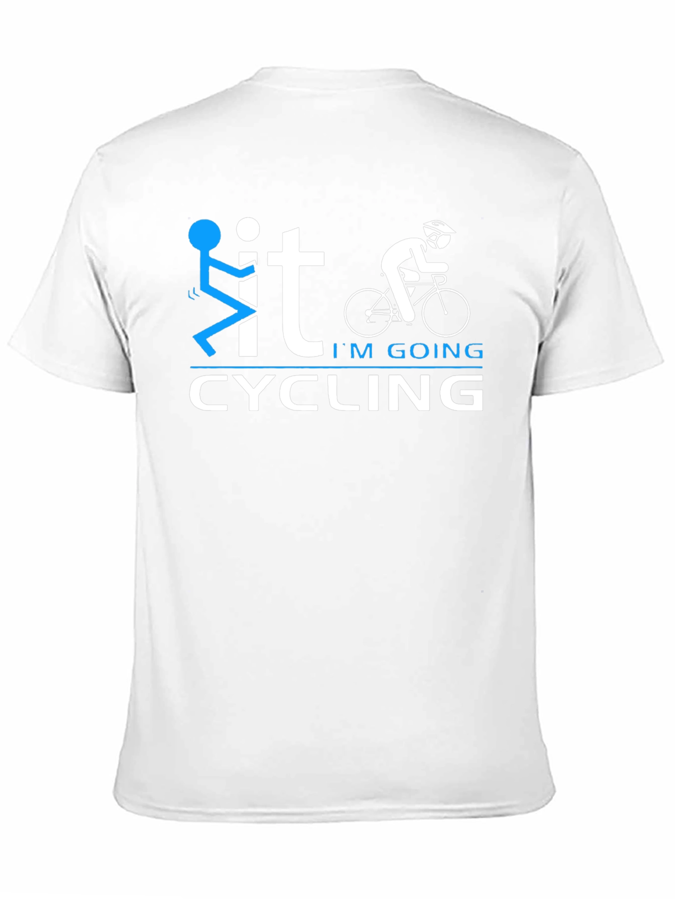 Funny Cycling Graphic T-Shirt - Black