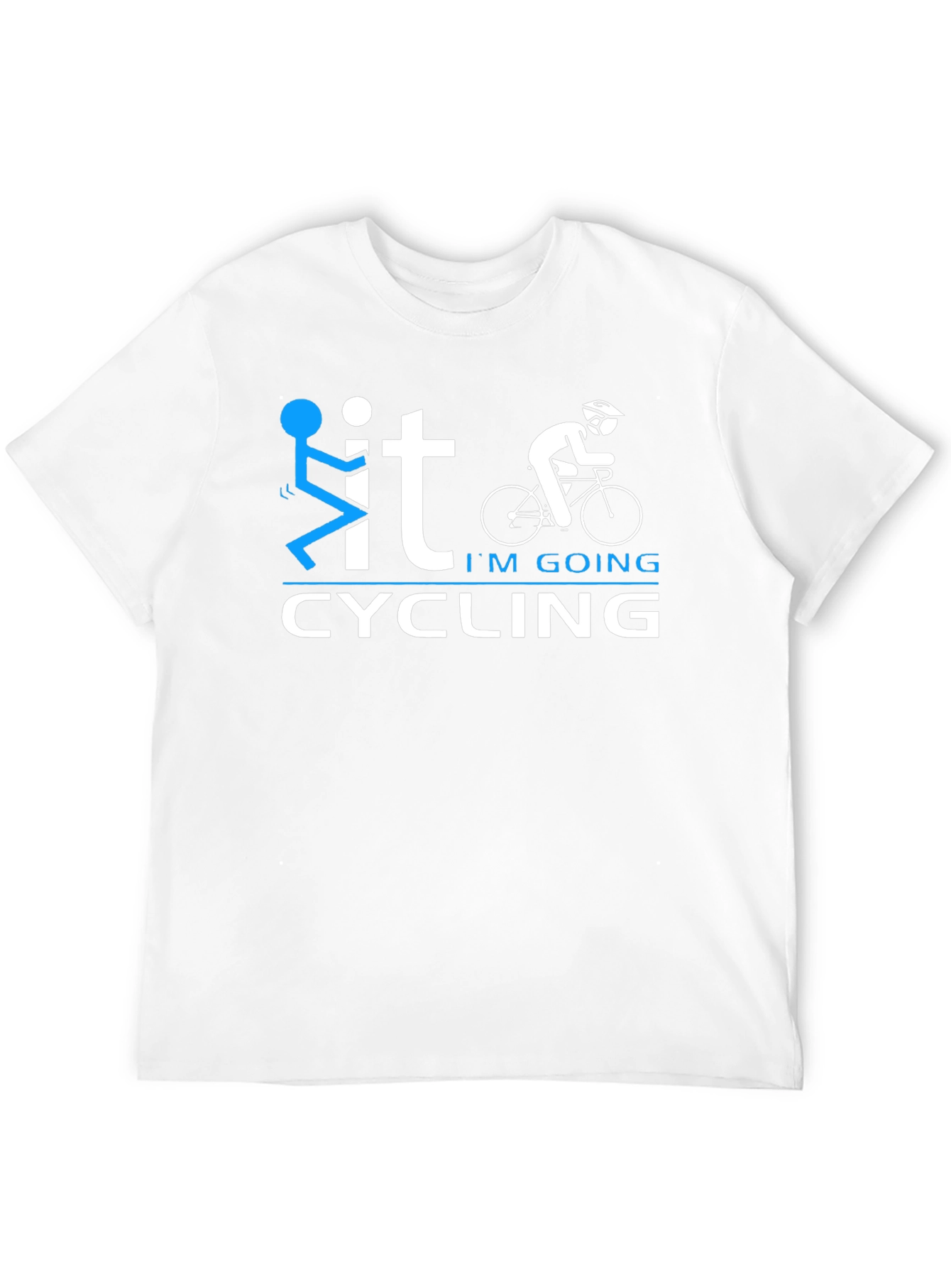 Funny Cycling Graphic T-Shirt - Black