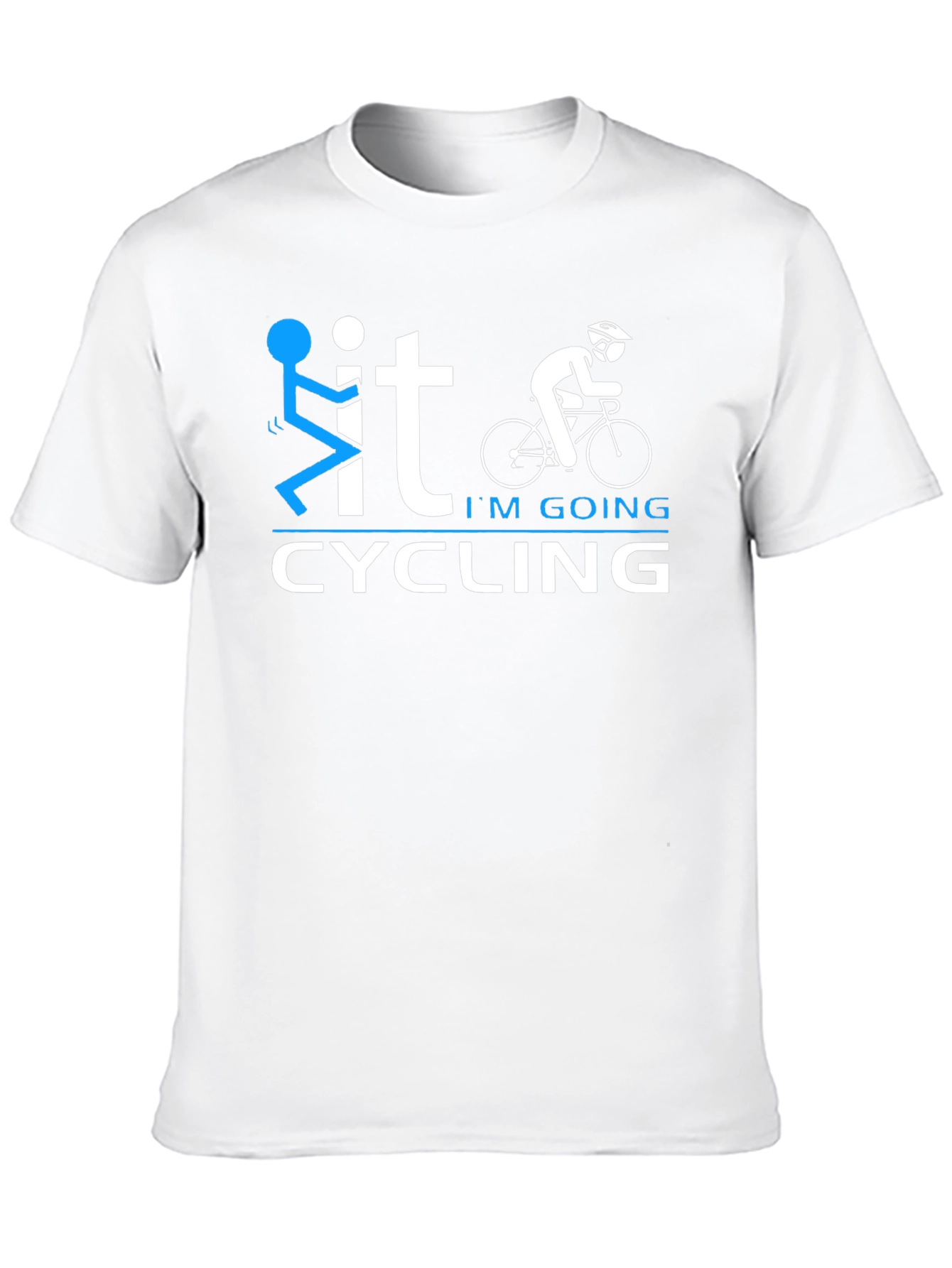Funny Cycling Graphic T-Shirt - Black