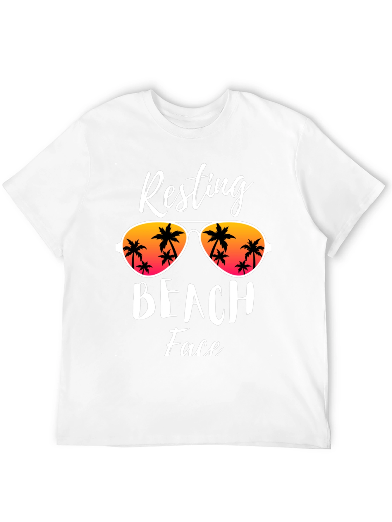 Resting Beach Face Graphic T-Shirt