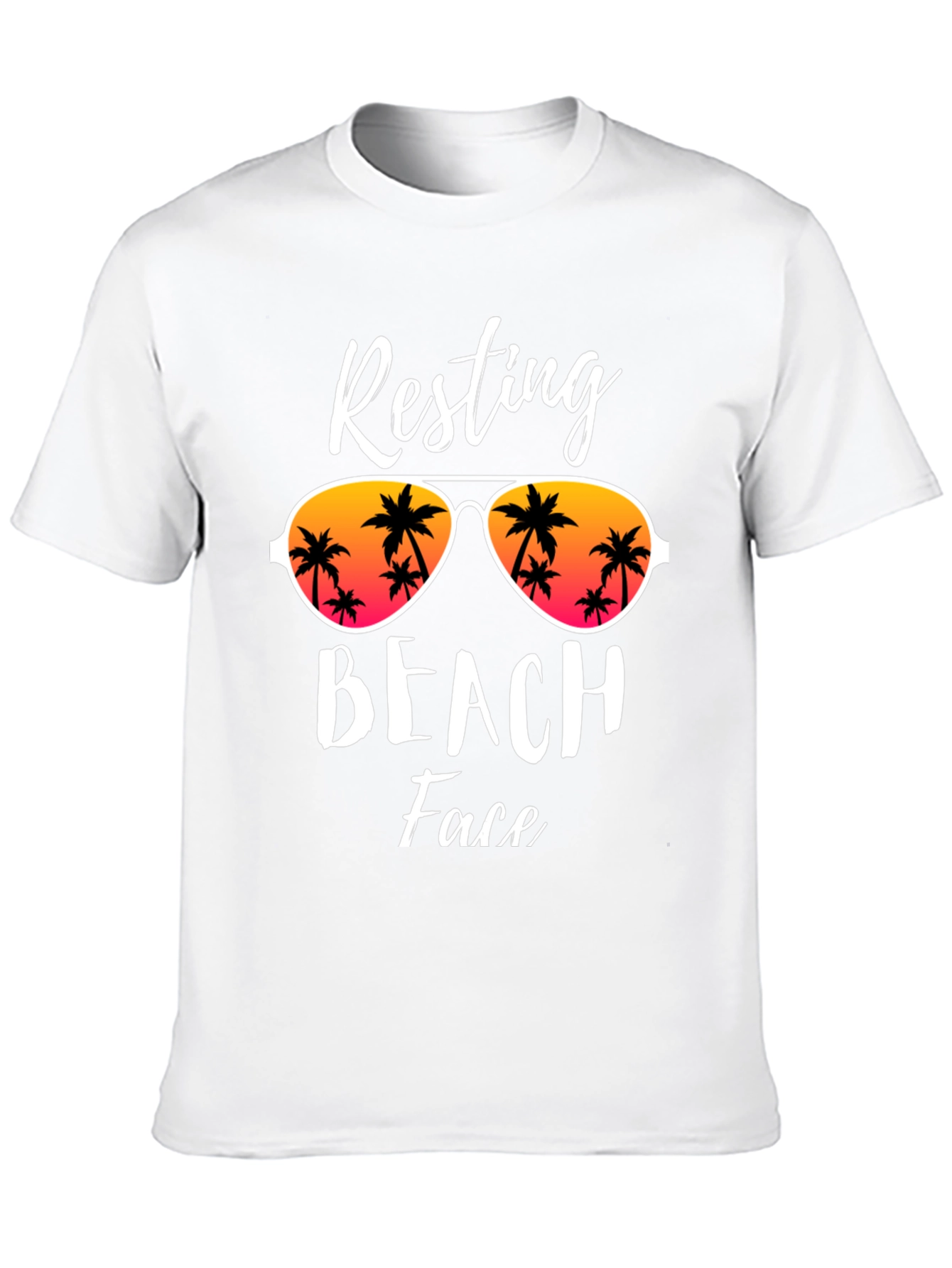 Resting Beach Face Graphic T-Shirt