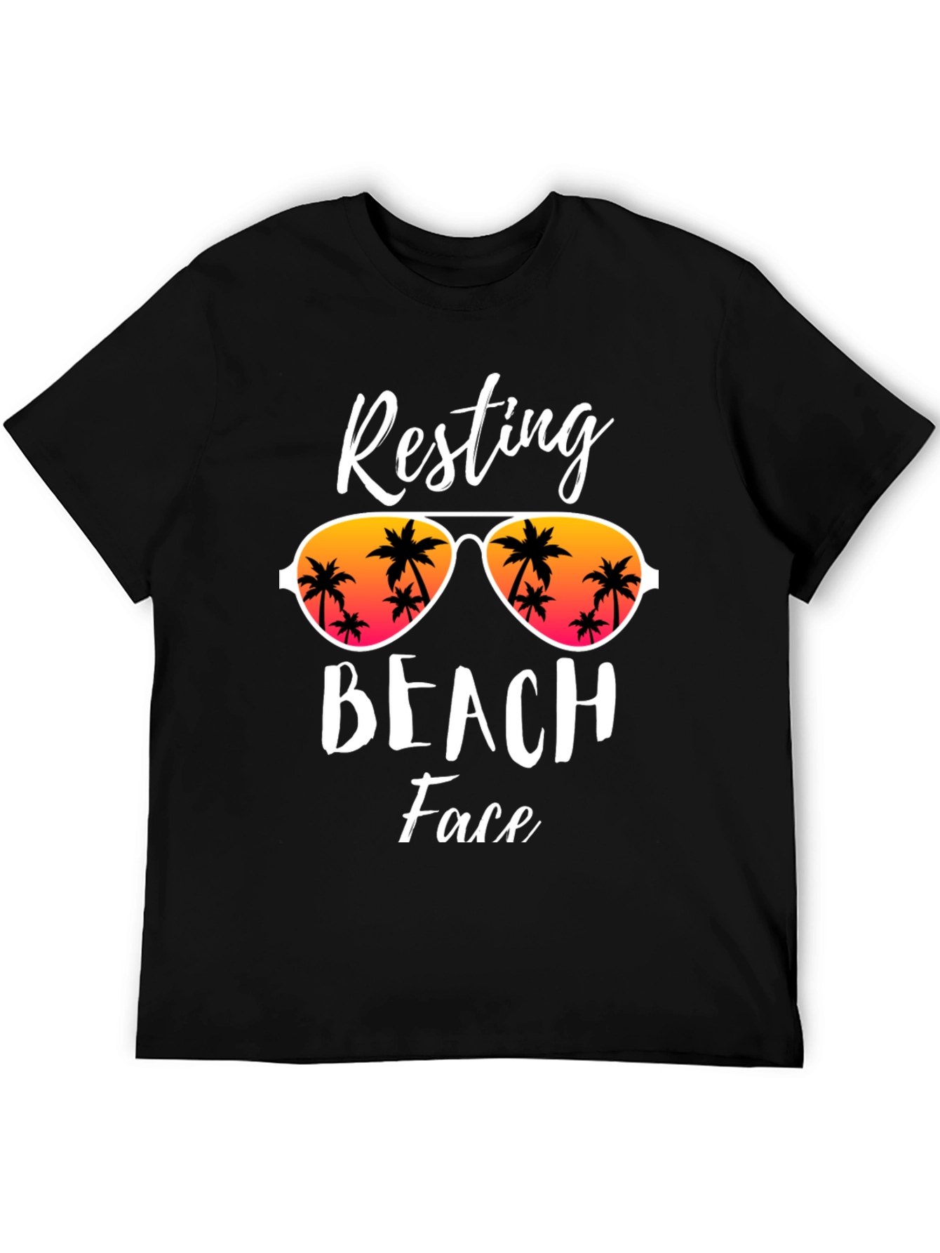 Resting Beach Face Graphic T-Shirt