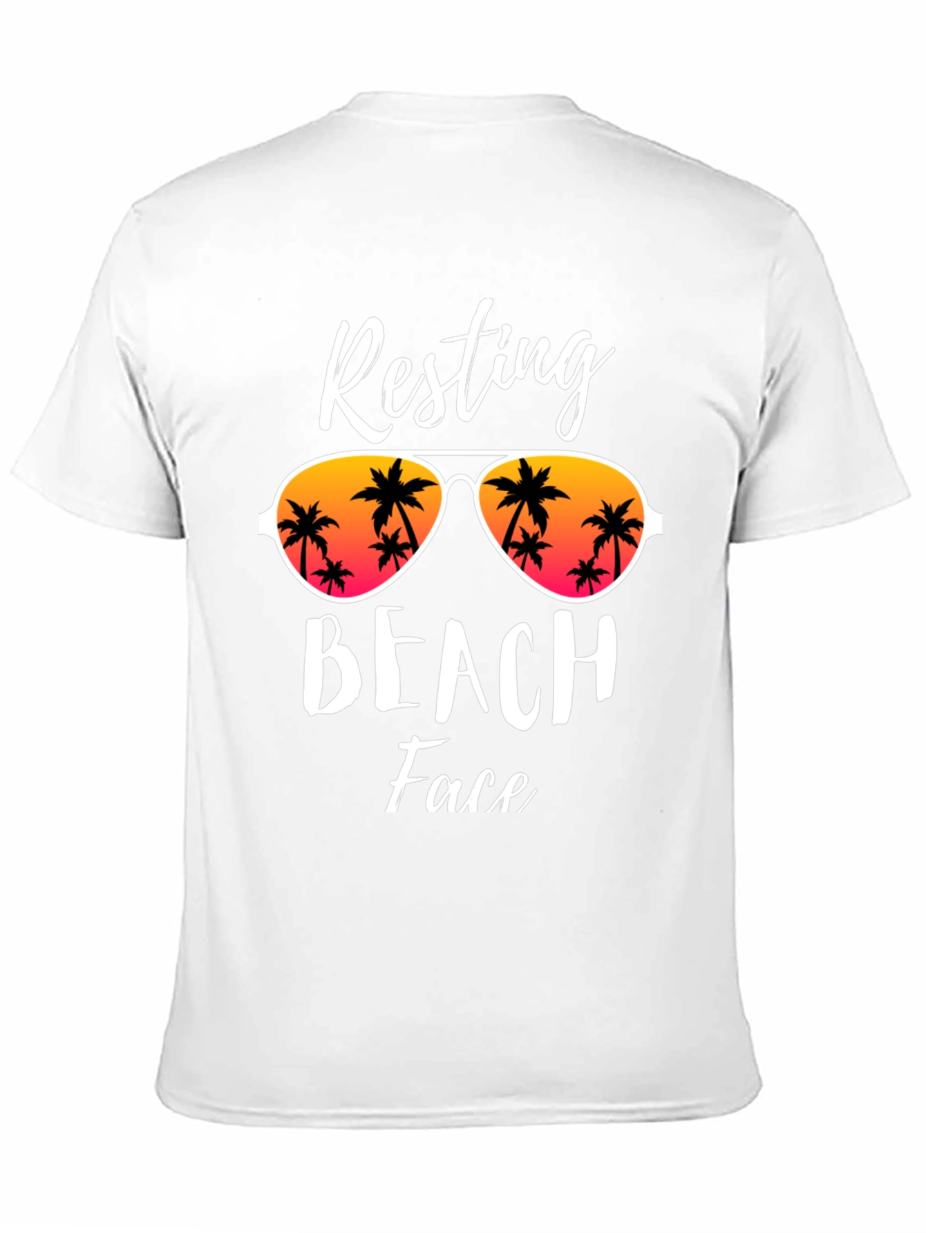 Resting Beach Face Graphic T-Shirt