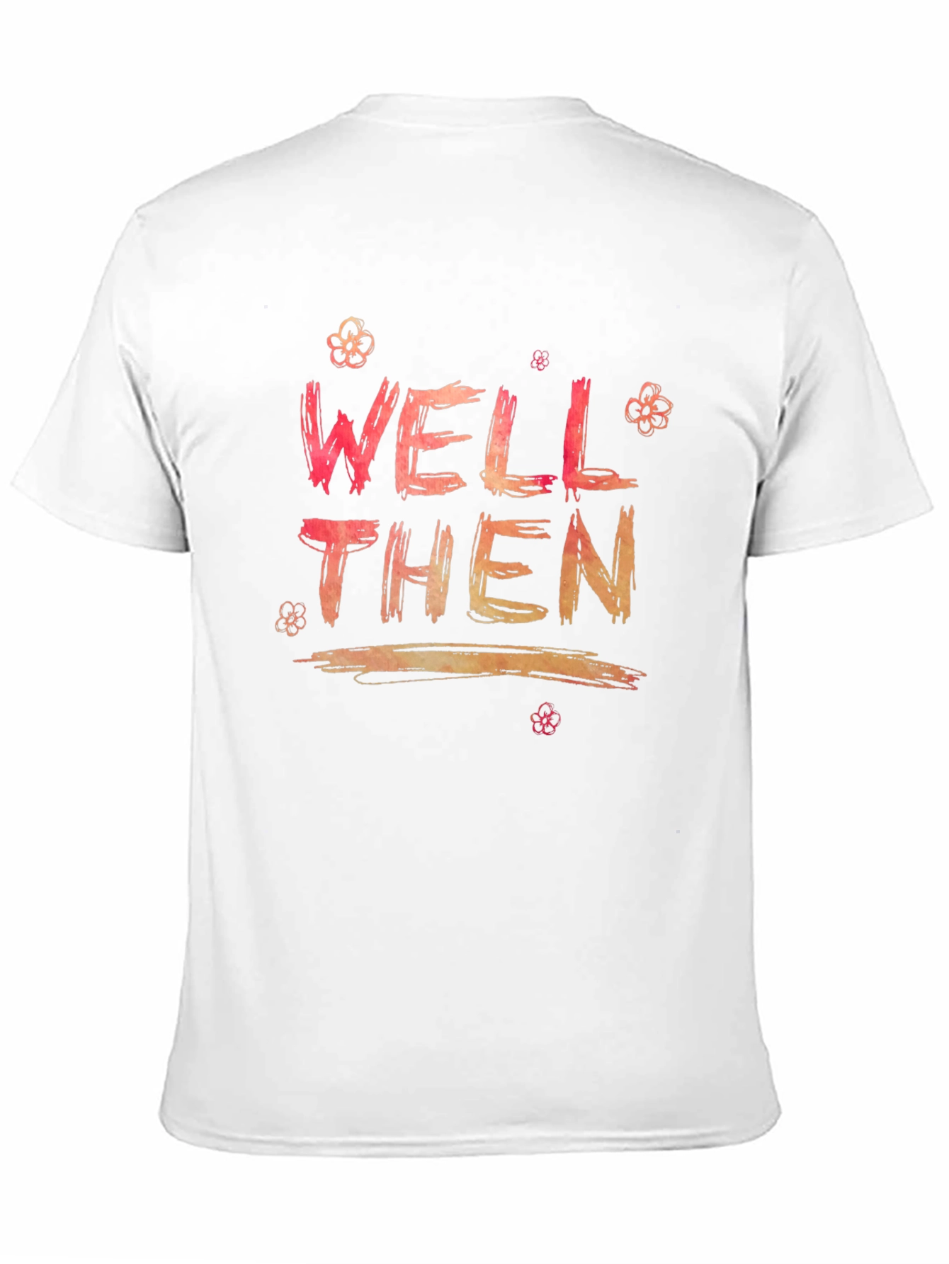 Well Then Graphic Print Black Tee