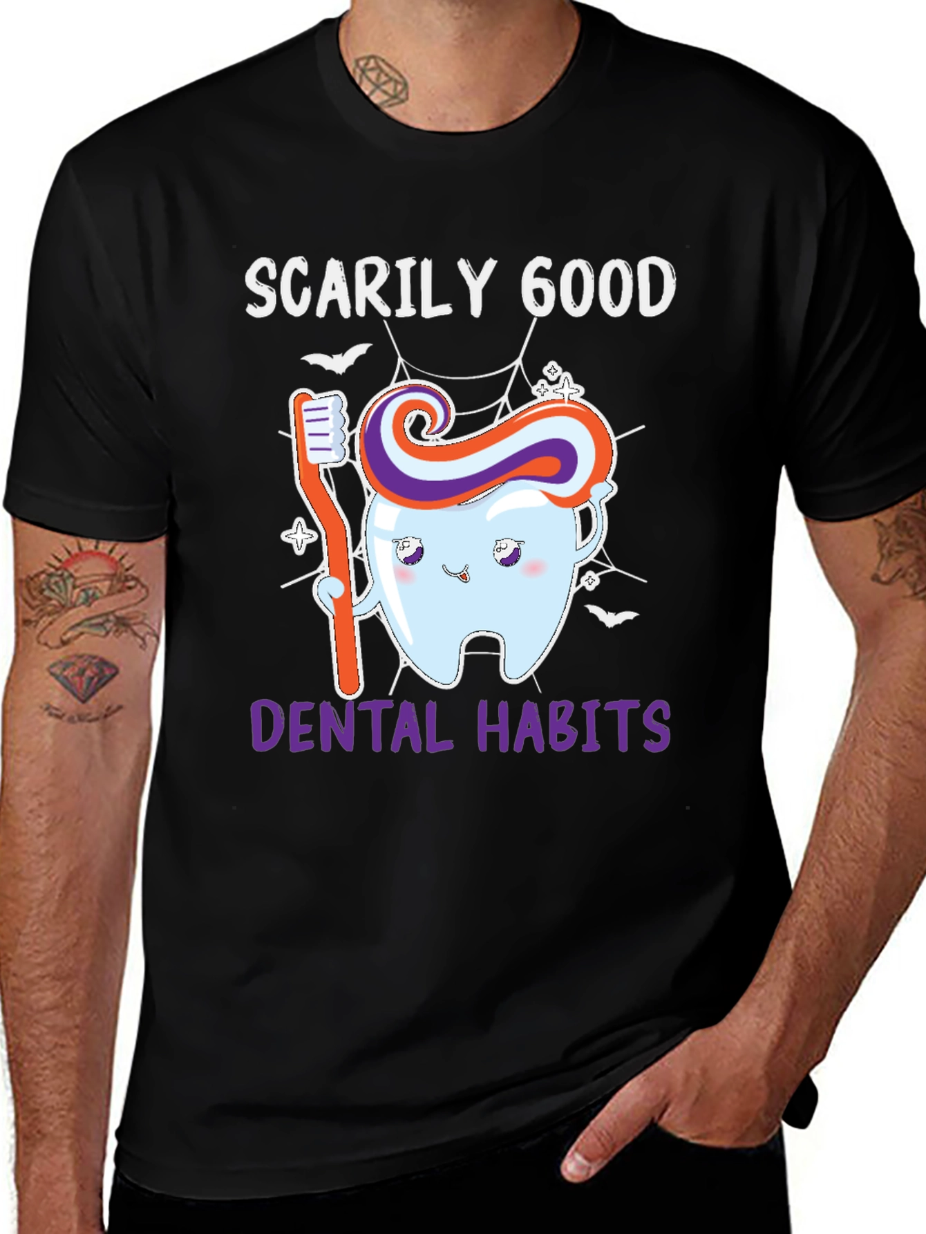 Scarily Good Dental Habits Halloween T-Shirt