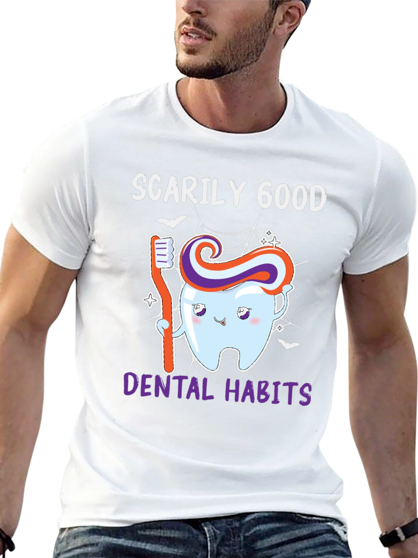 Scarily Good Dental Habits Halloween T-Shirt