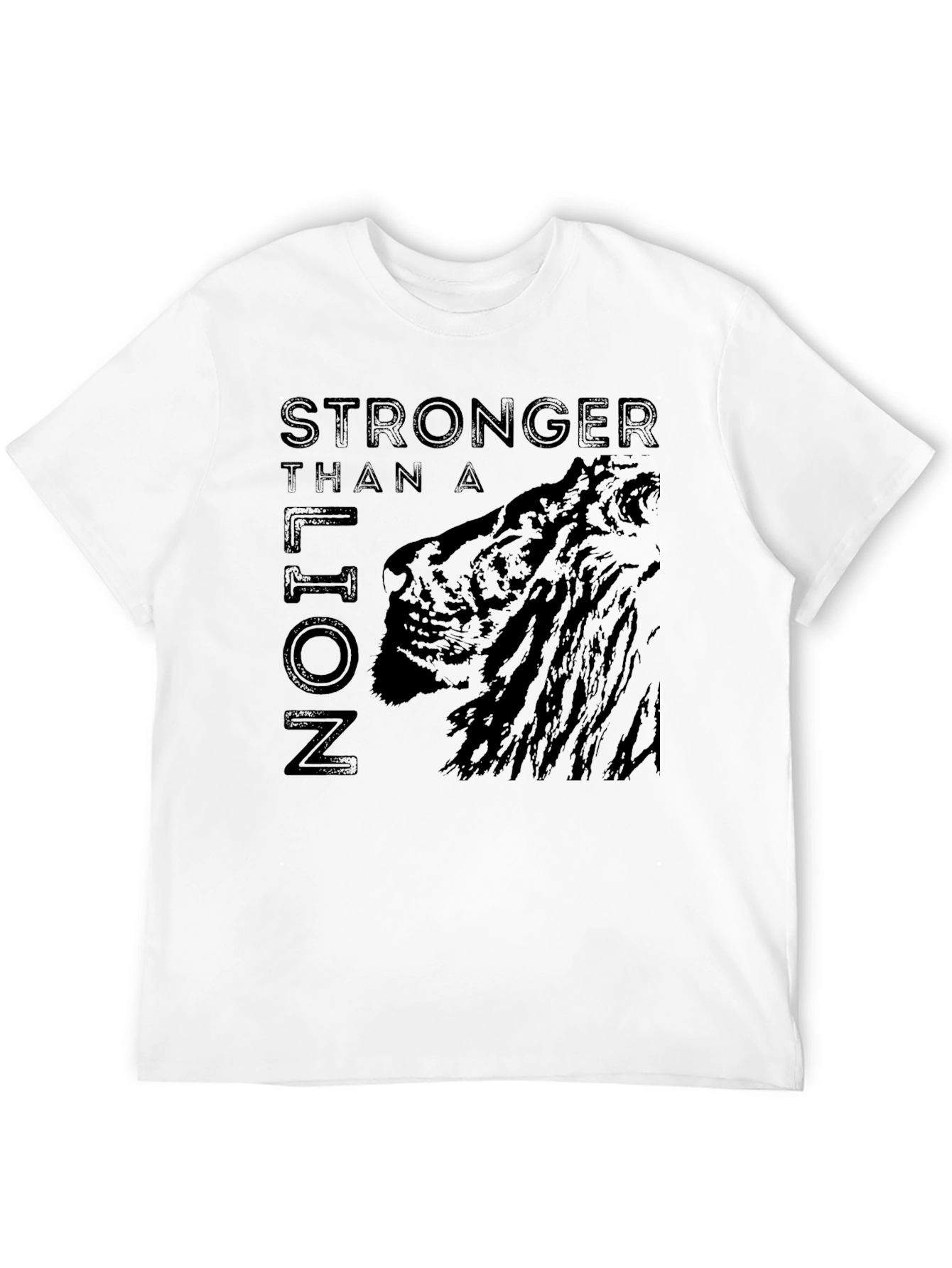 Stronger Than A Lion Graphic Print Tee