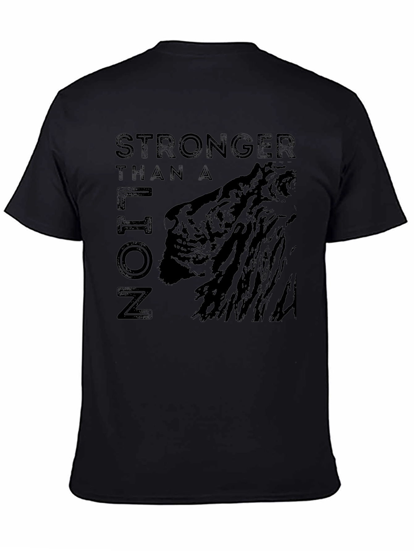 Stronger Than A Lion Graphic Print Tee