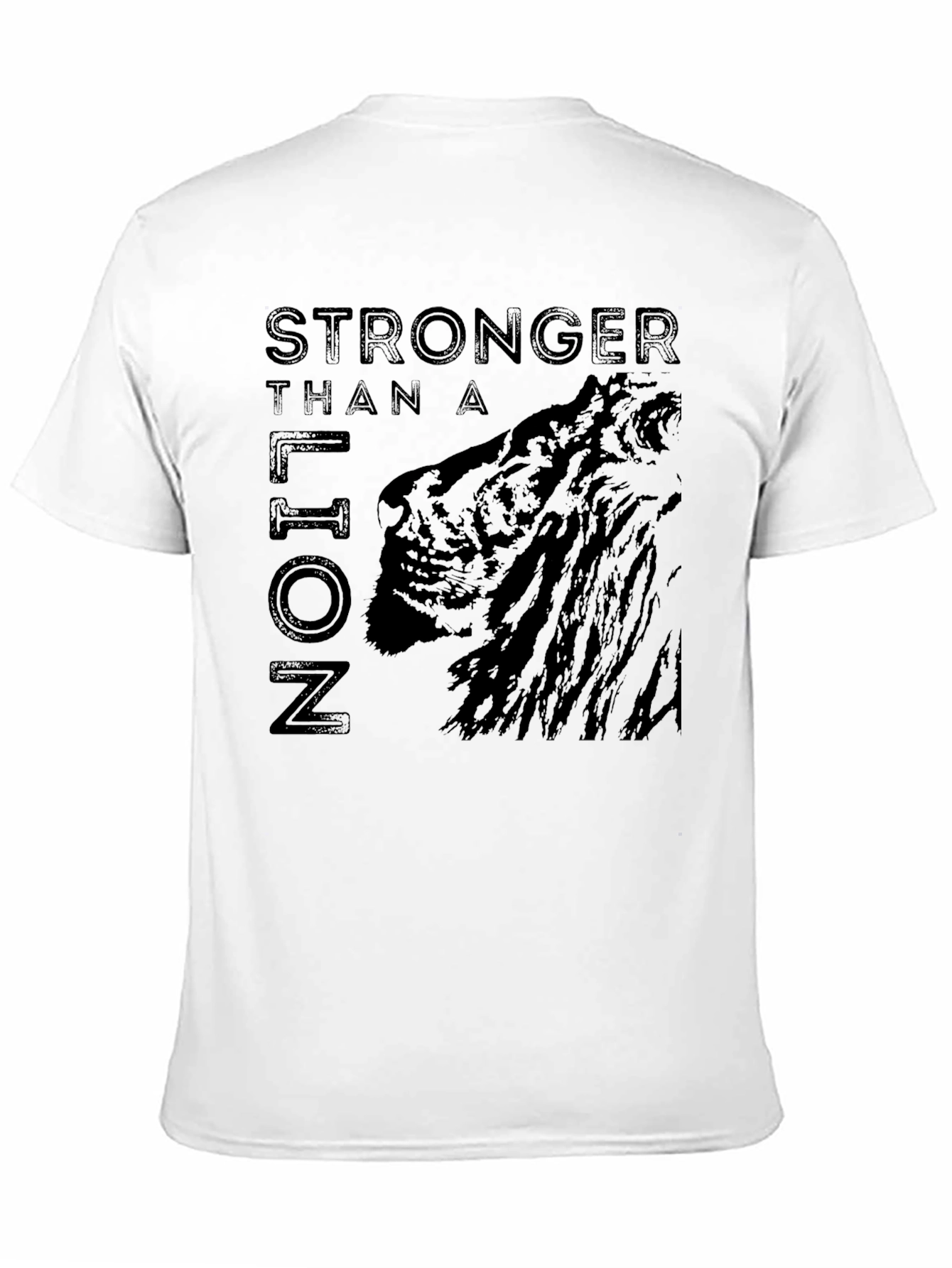 Stronger Than A Lion Graphic Print Tee