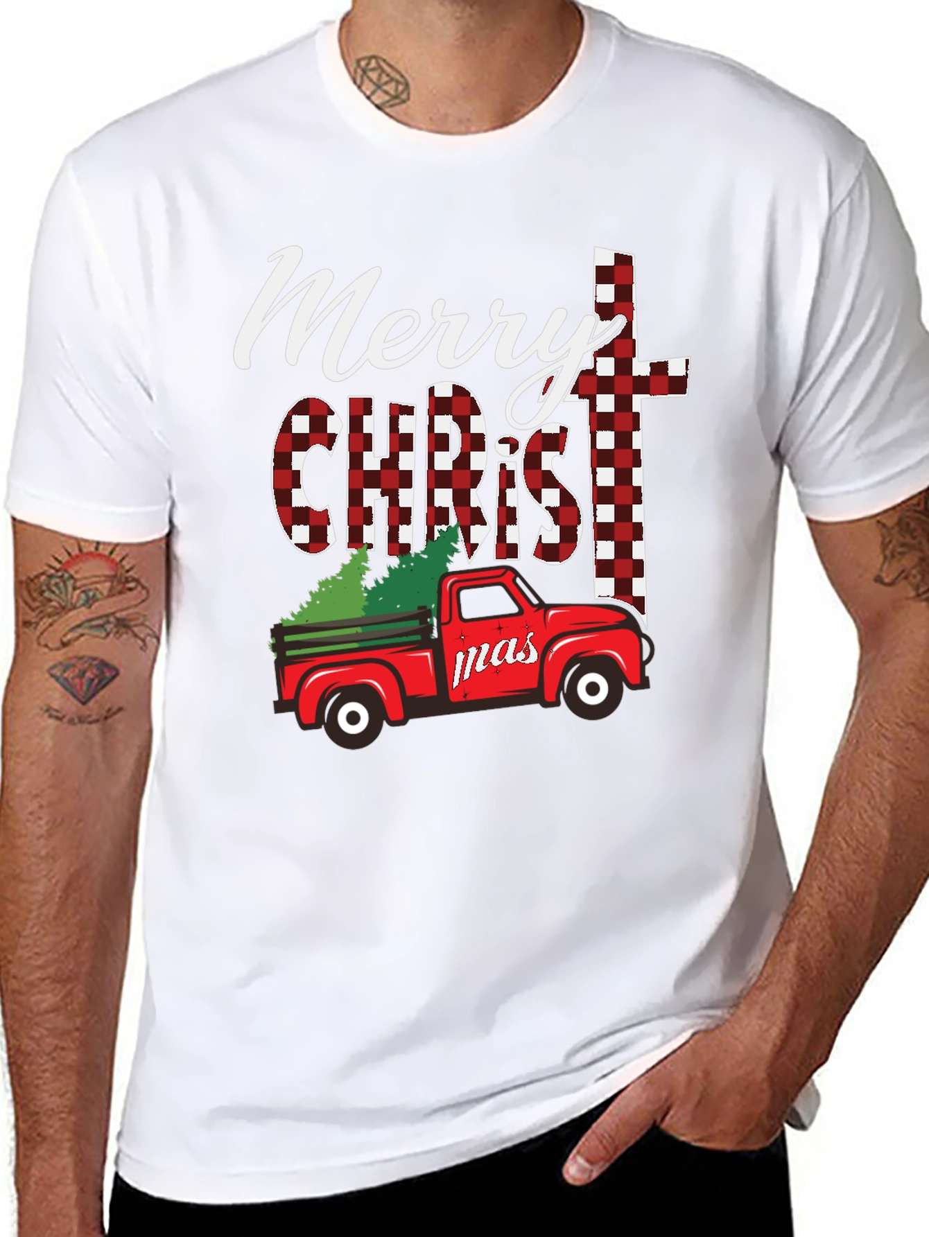 Merry Christmas Truck Graphic Tee