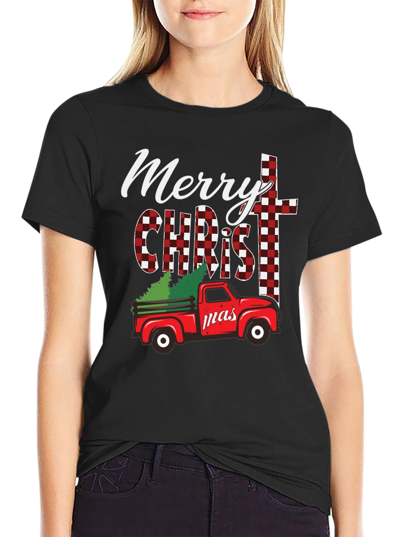 Merry Christmas Truck Graphic Tee
