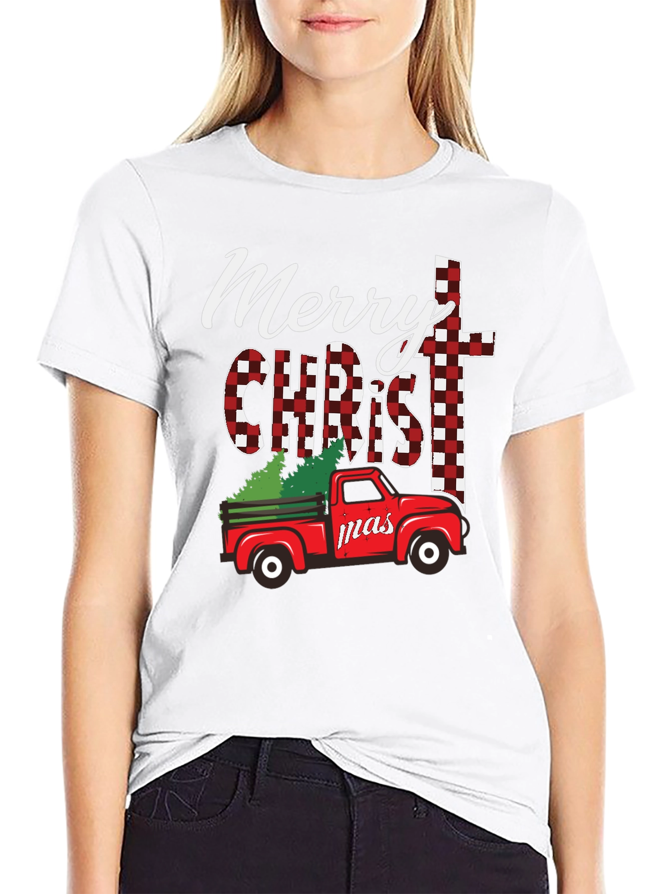 Merry Christmas Truck Graphic Tee
