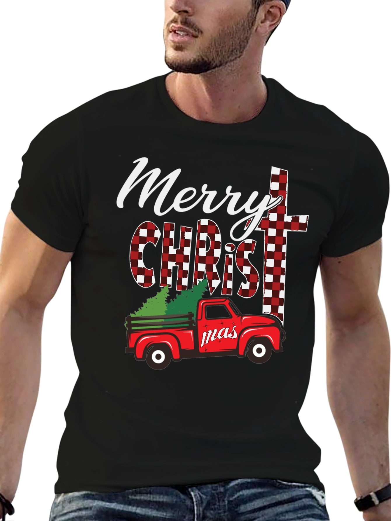 Merry Christmas Truck Graphic Tee