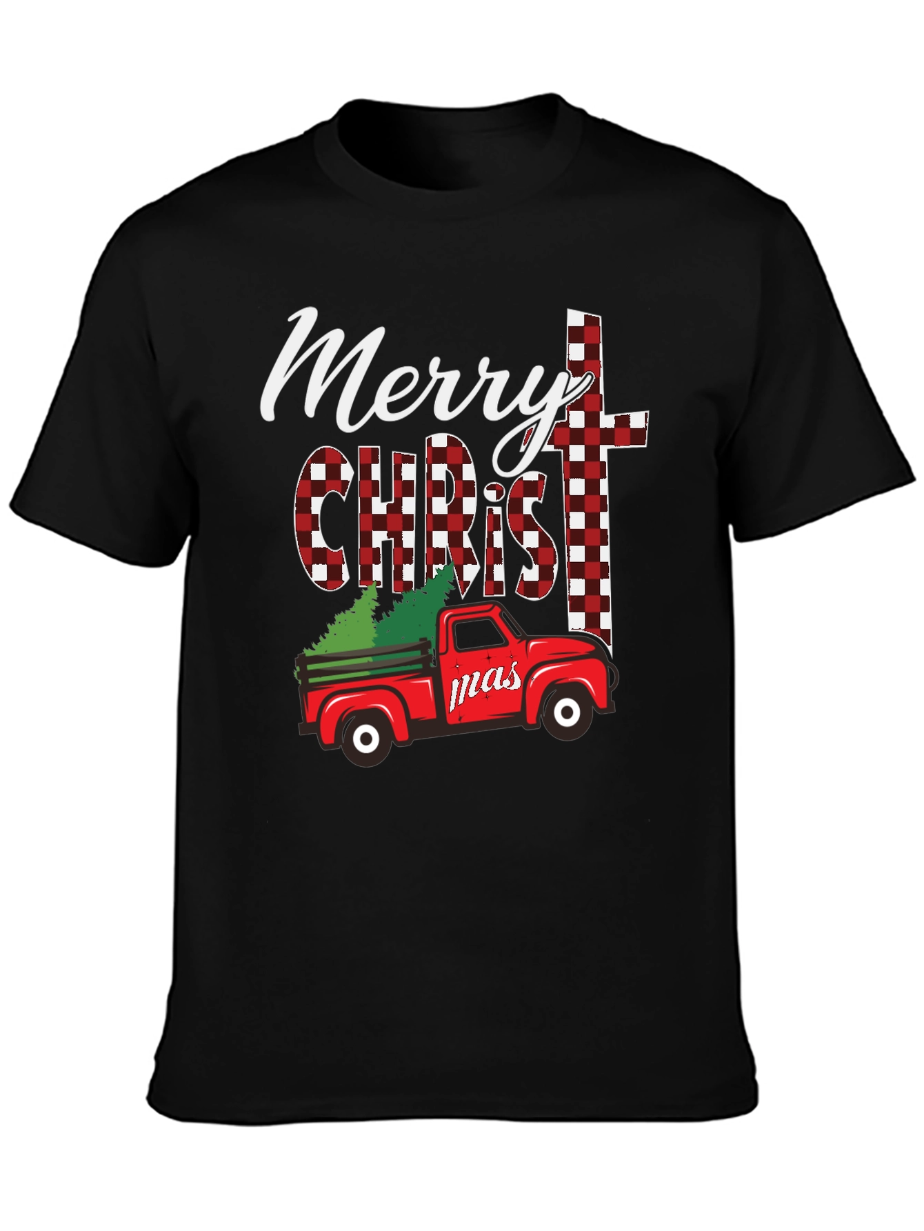 Merry Christmas Truck Graphic Tee