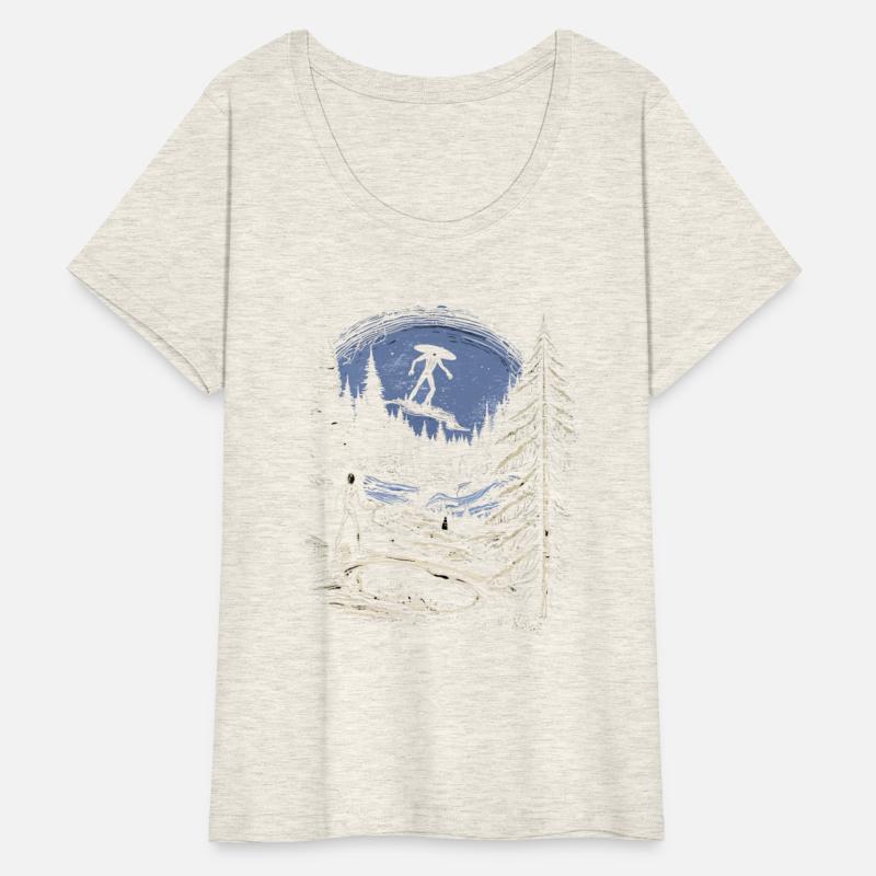 Alien in Forest Illustration