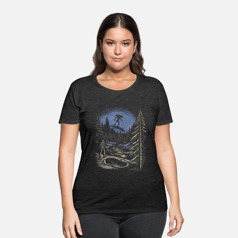 Alien in Forest Illustration