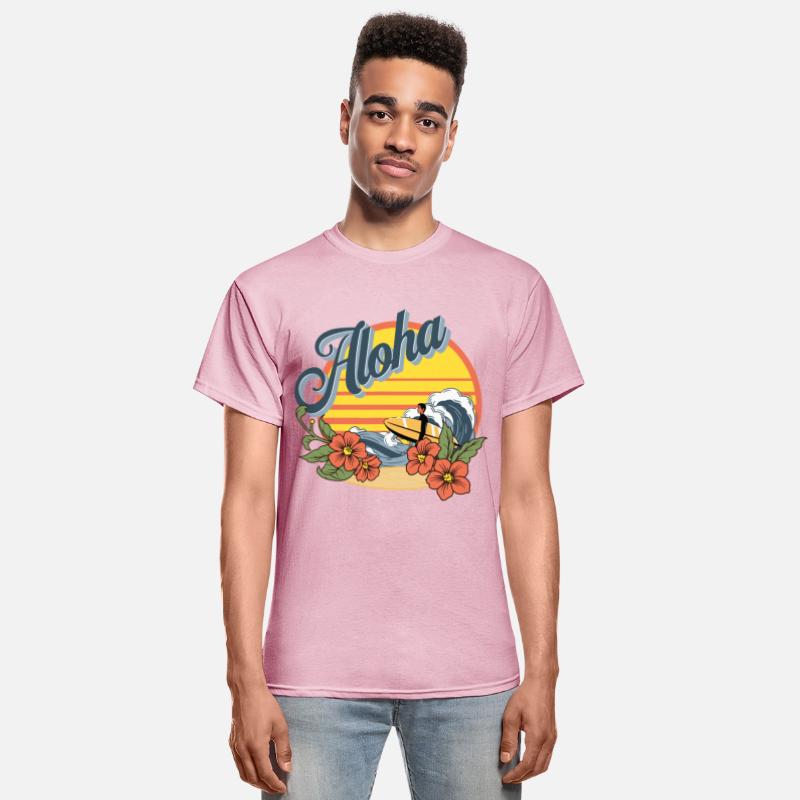 Aloha Hawaii Hawaiian island Shirt Surf Sport