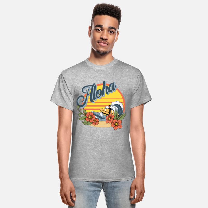 Aloha Hawaii Hawaiian island Shirt Surf Sport