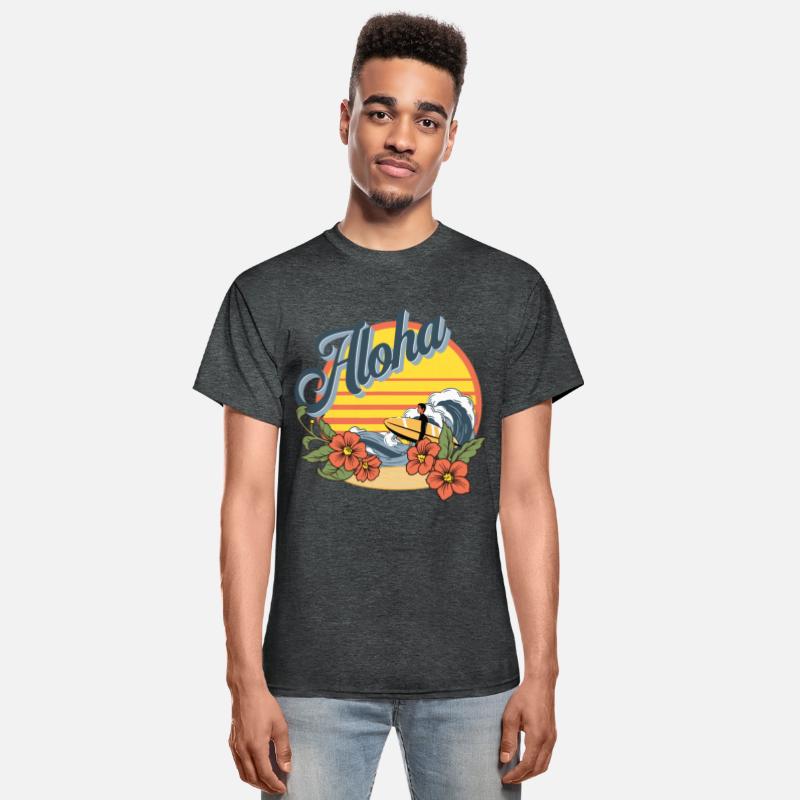 Aloha Hawaii Hawaiian island Shirt Surf Sport