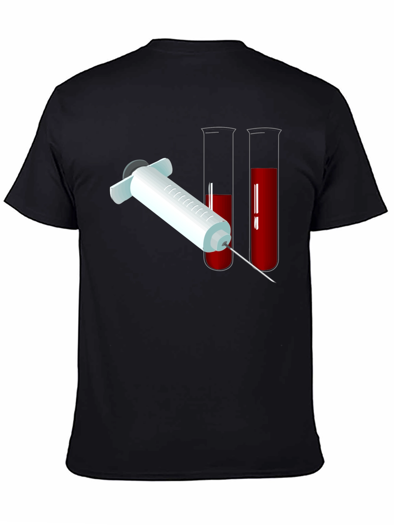 Blood Draw Graphic T-Shirt - Black Cotton Tee