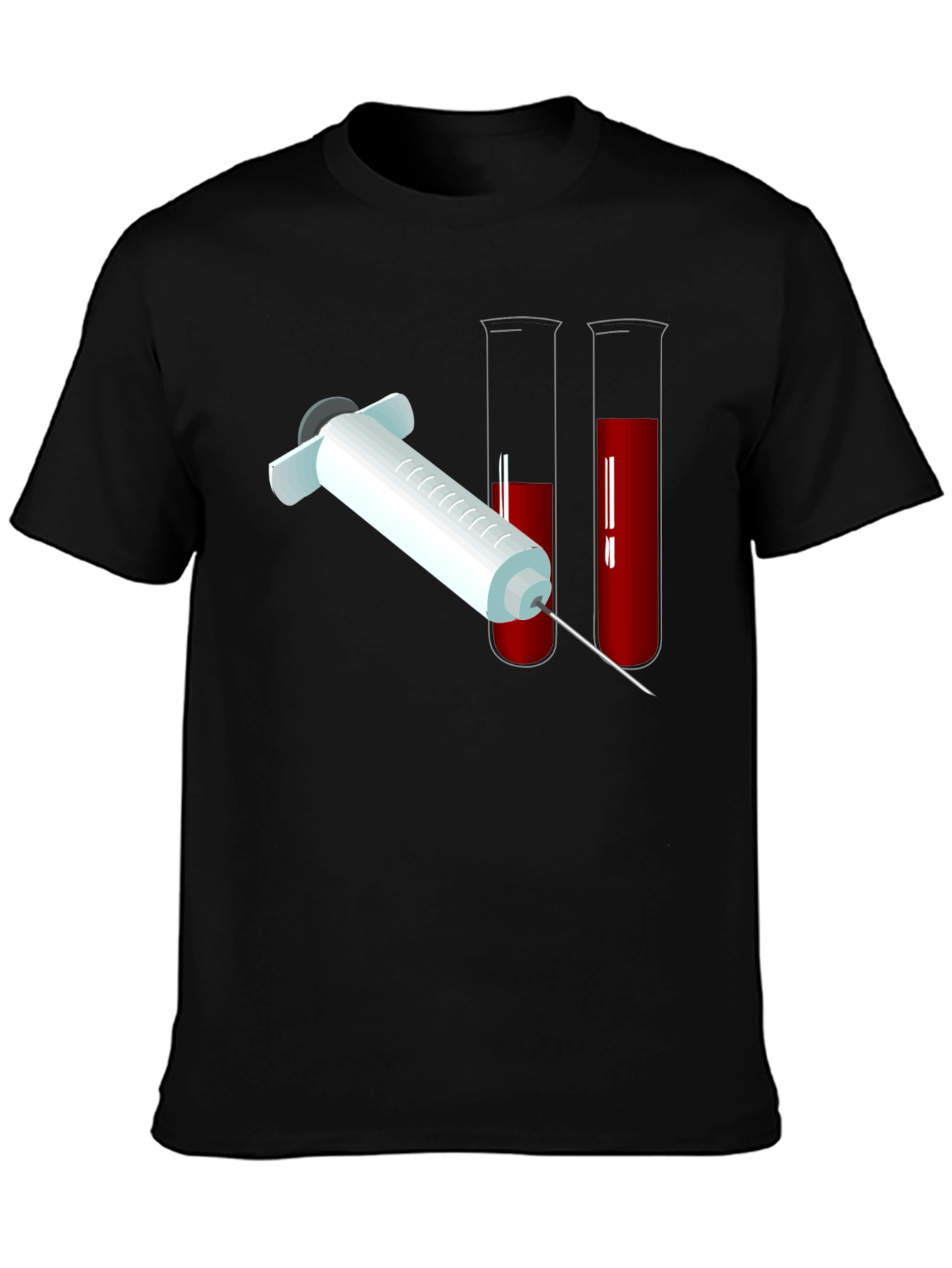 Blood Draw Graphic T-Shirt - Black Cotton Tee